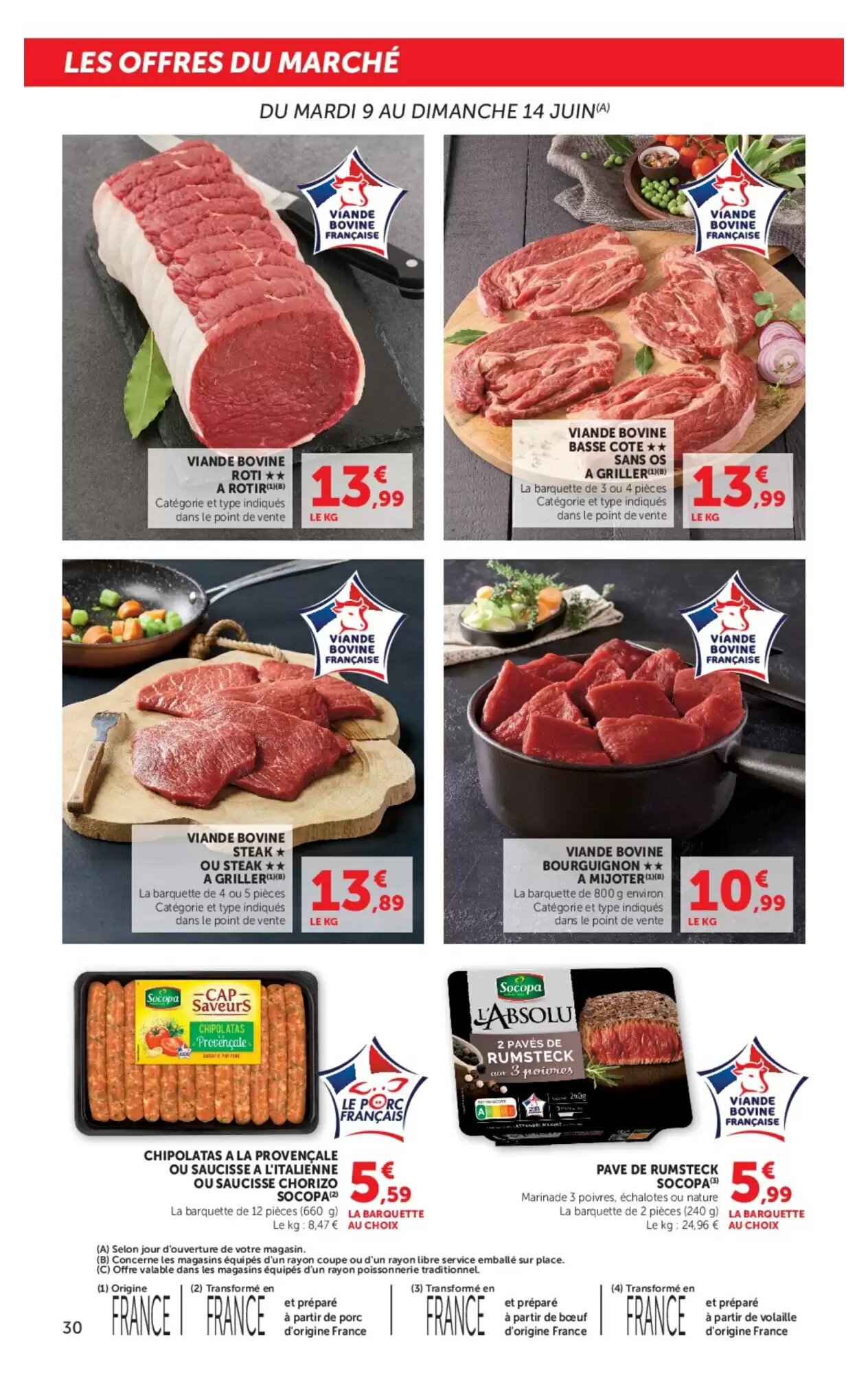 Prospectus promotionnel Super U valable à partir du 09/06/2026 - Page 30.