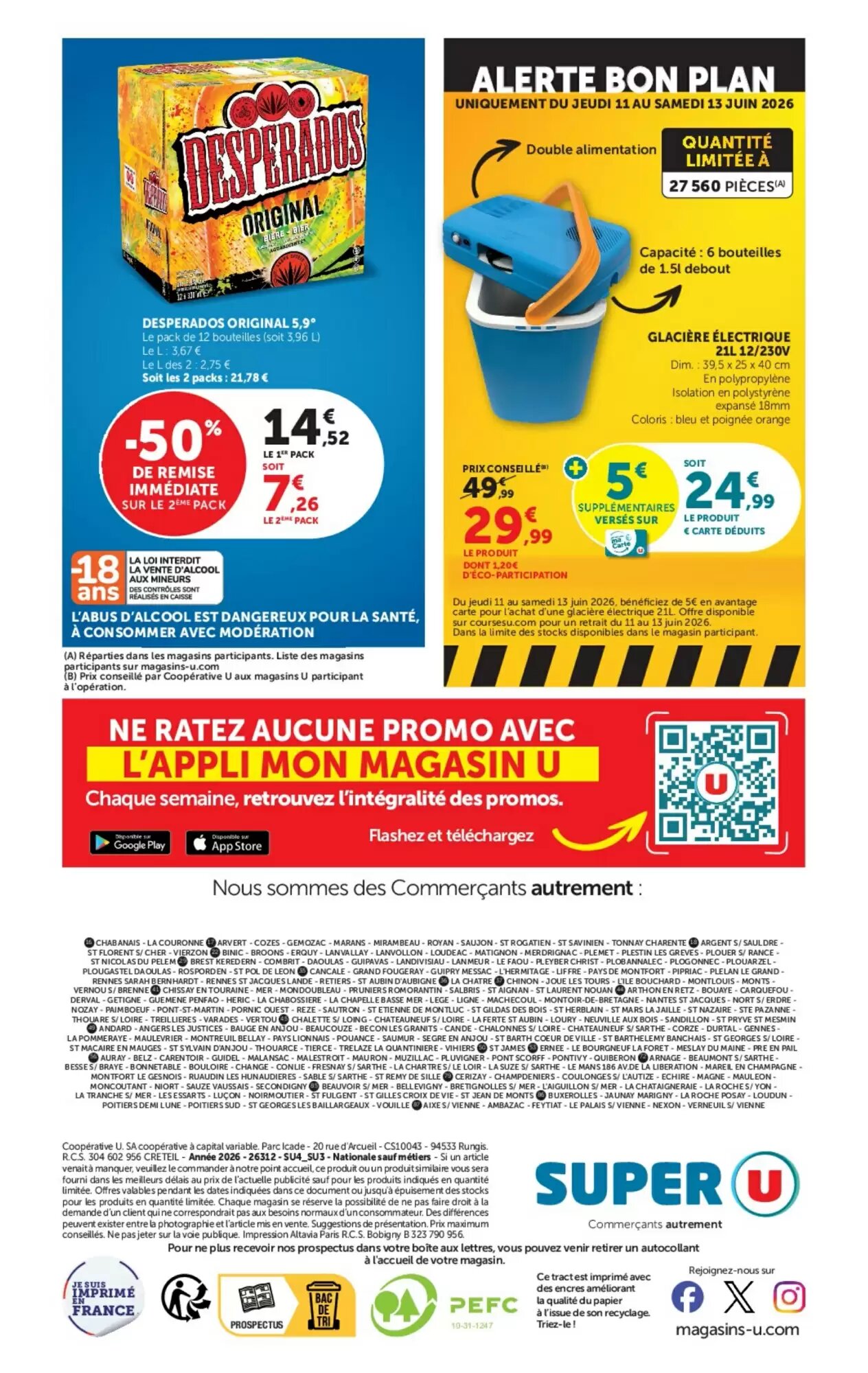 Prospectus promotionnel Super U valable à partir du 09/06/2026 - Page 36.