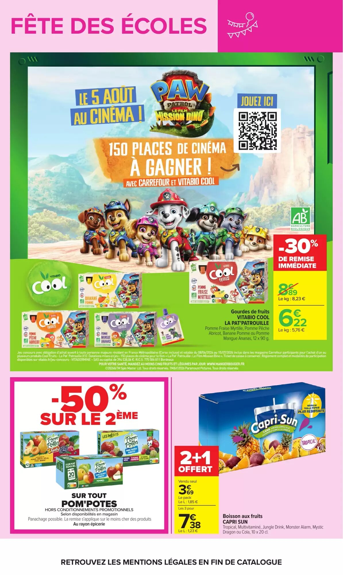 Prospectus promotionnel Carrefour valable à partir du 09/06/2026 - Page 60.