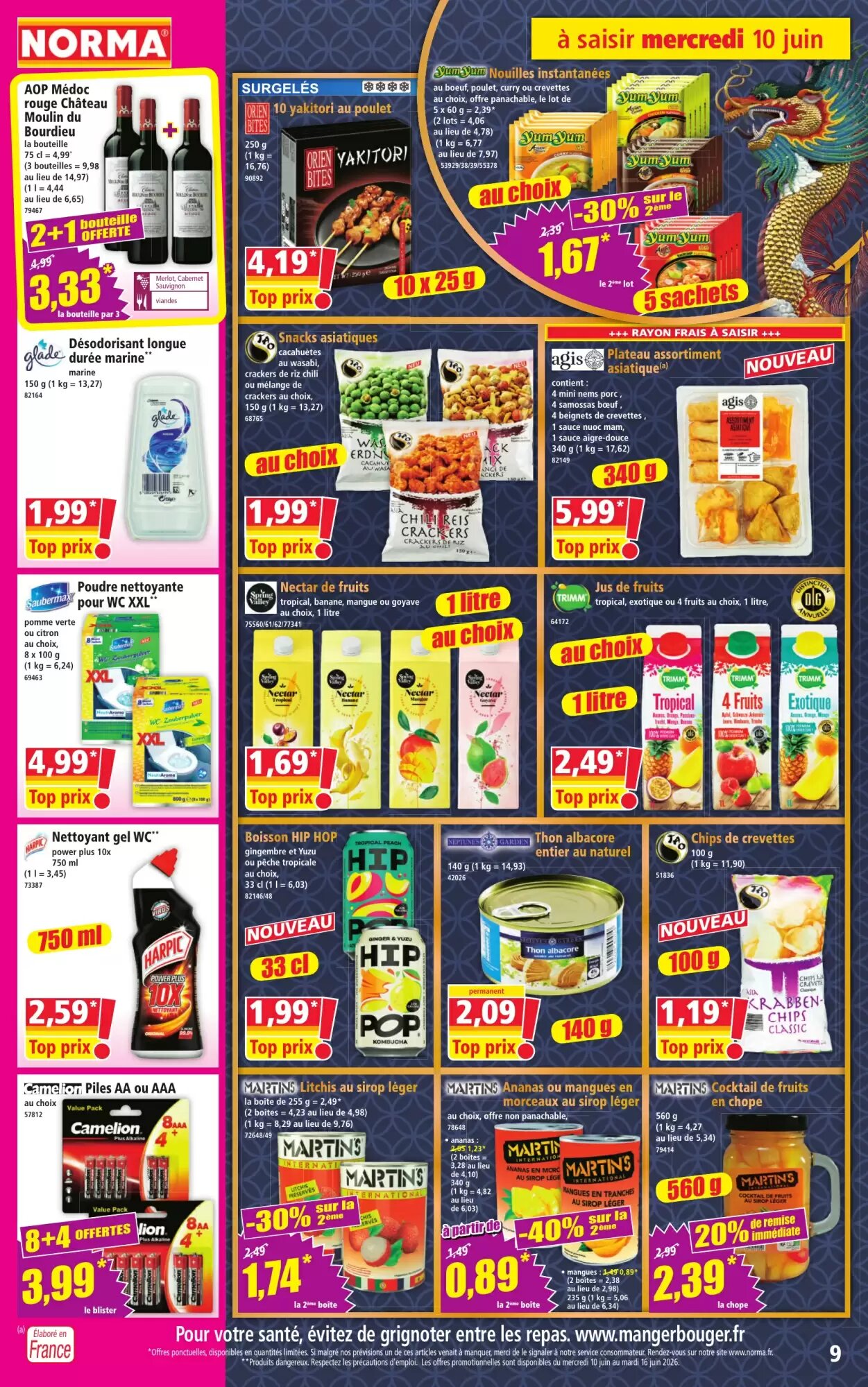 Prospectus promotionnel Norma valable à partir du 10/06/2026 - Page 9.