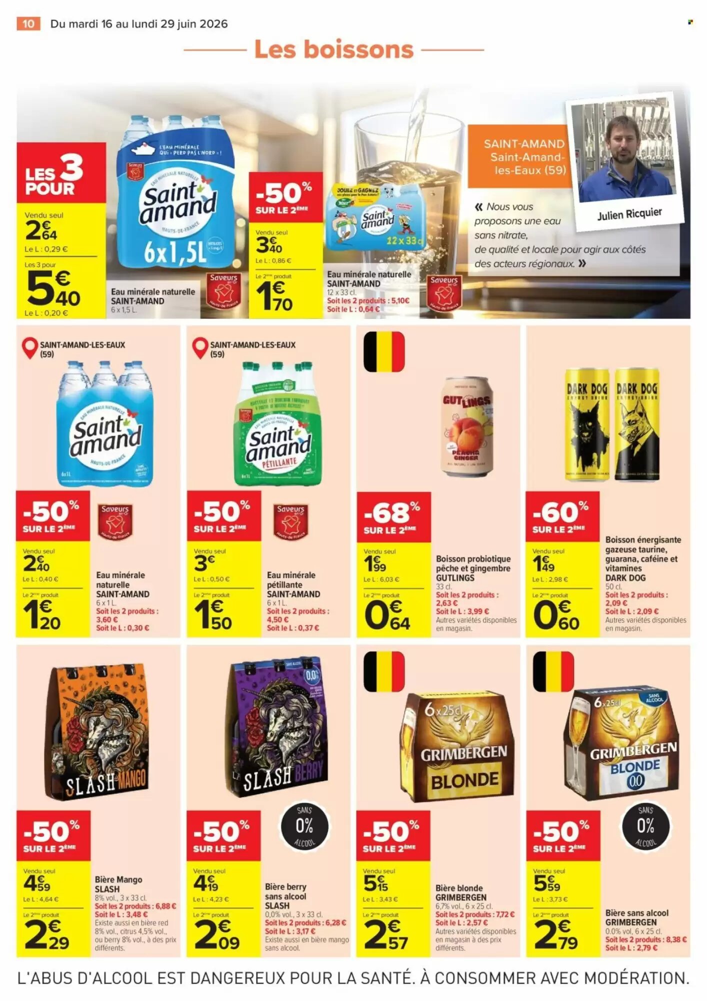 Prospectus promotionnel Carrefour valable à partir du 16/06/2026 - Page 10.