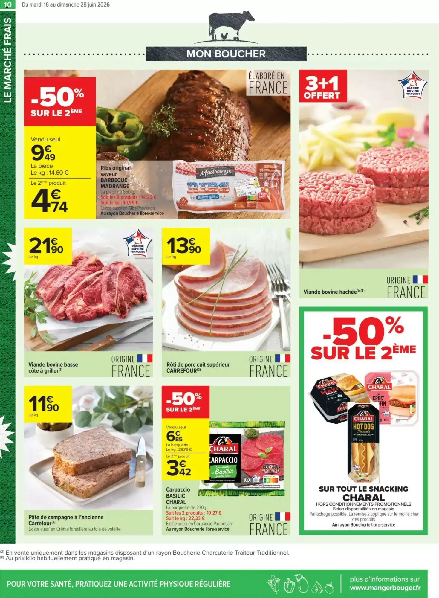 Prospectus promotionnel Carrefour valable à partir du 16/06/2026 - Page 10.