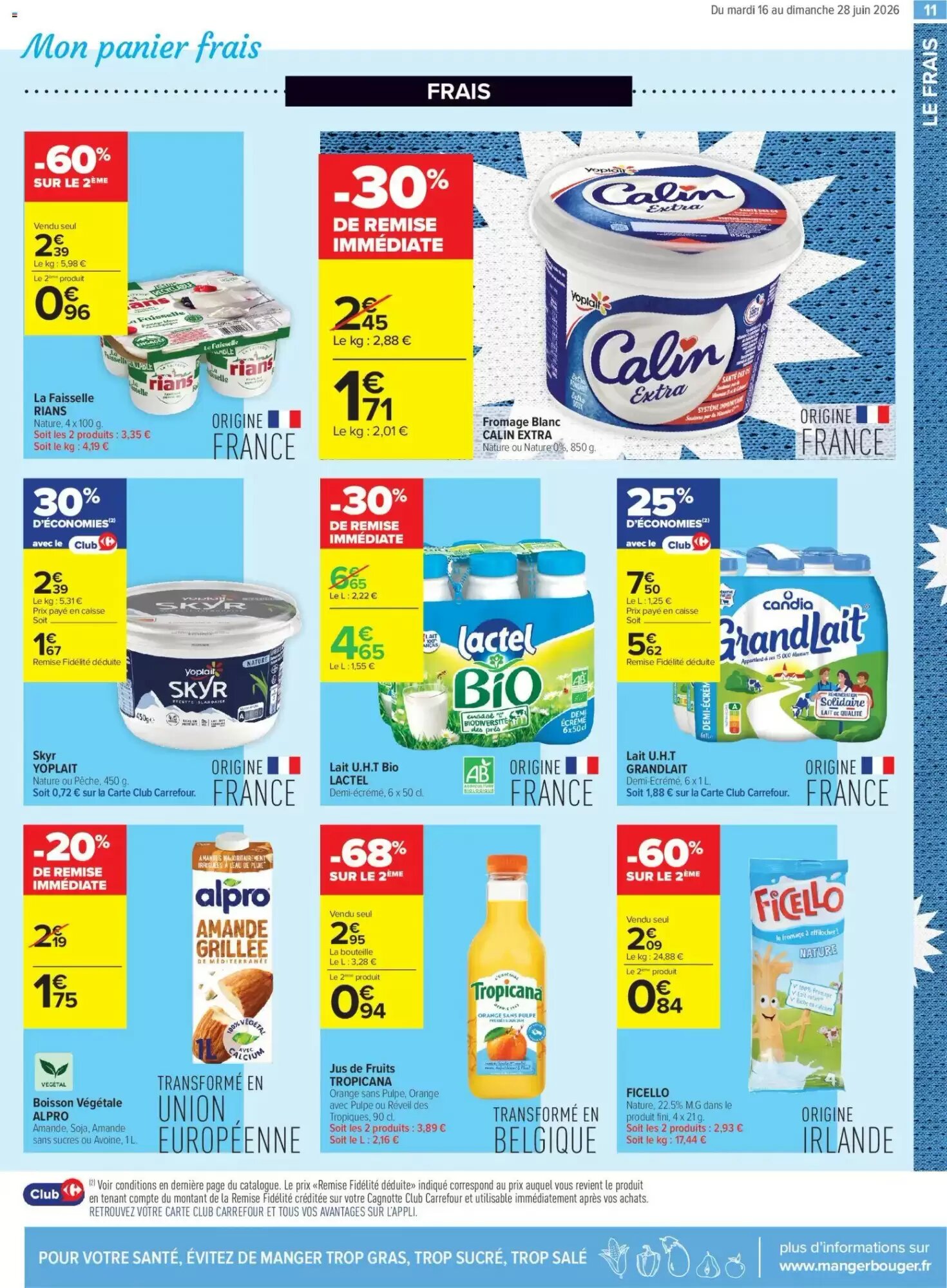 Prospectus promotionnel Carrefour valable à partir du 16/06/2026 - Page 11.
