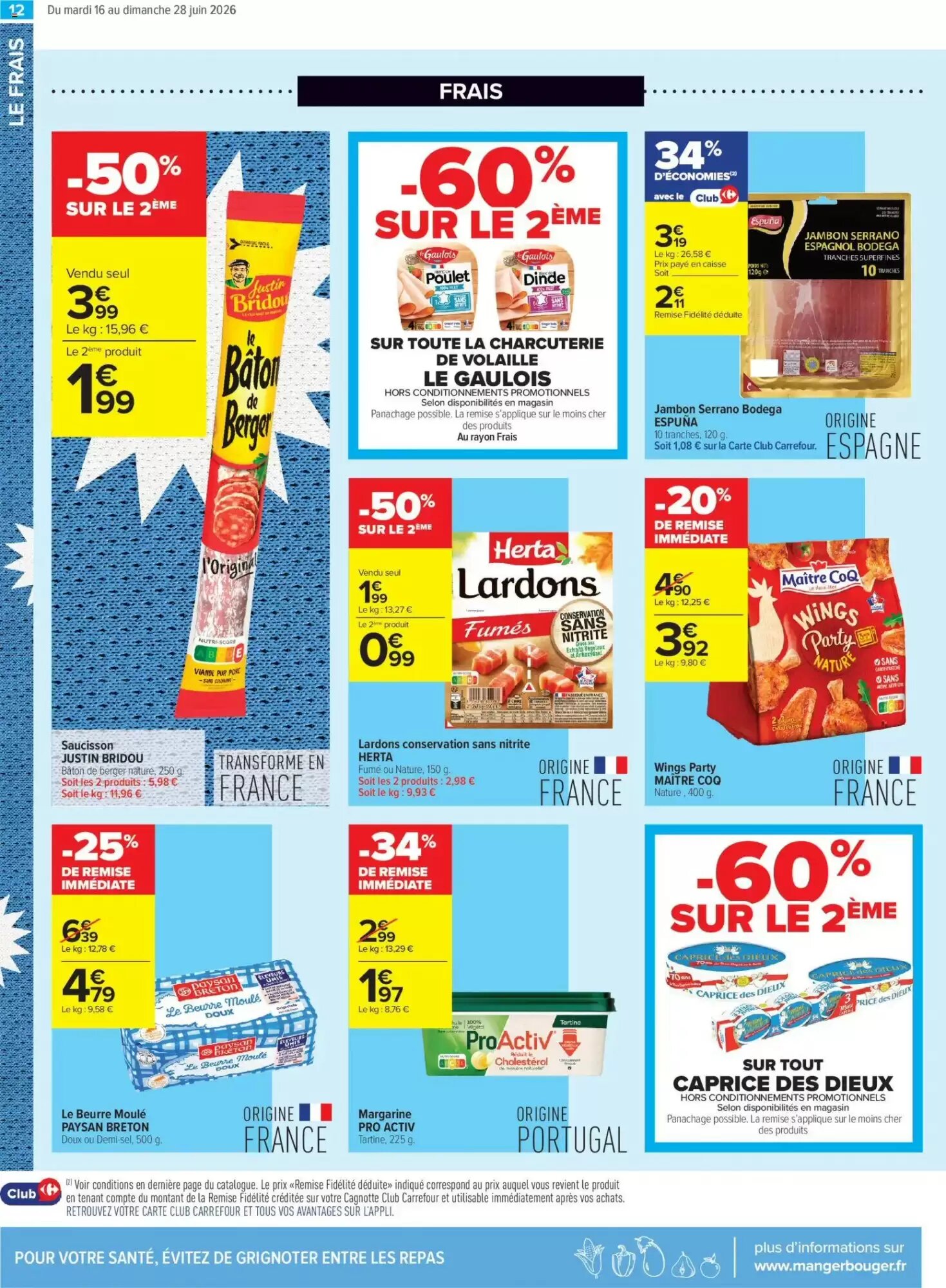 Prospectus promotionnel Carrefour valable à partir du 16/06/2026 - Page 12.