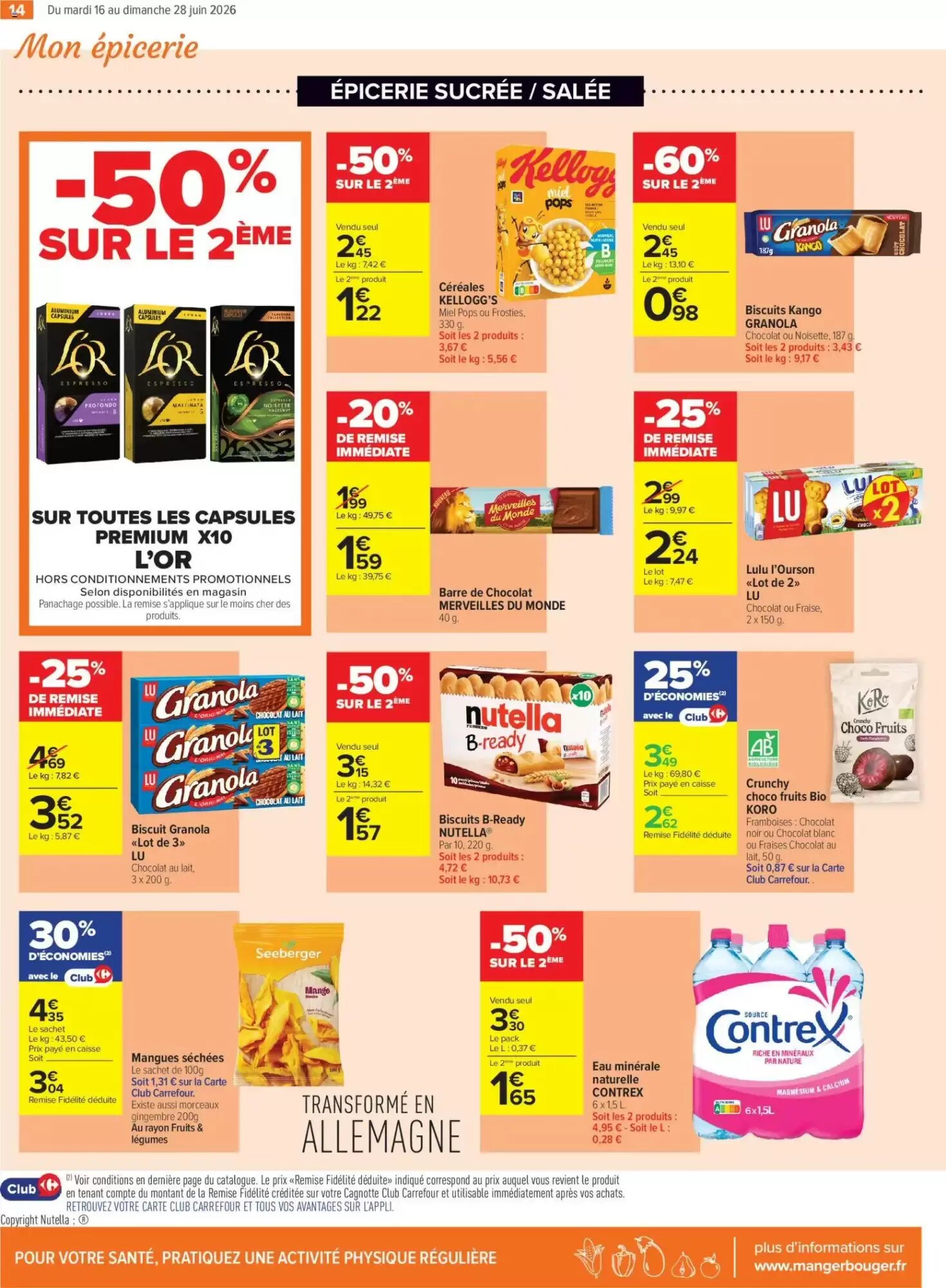 Prospectus promotionnel Carrefour valable à partir du 16/06/2026 - Page 14.