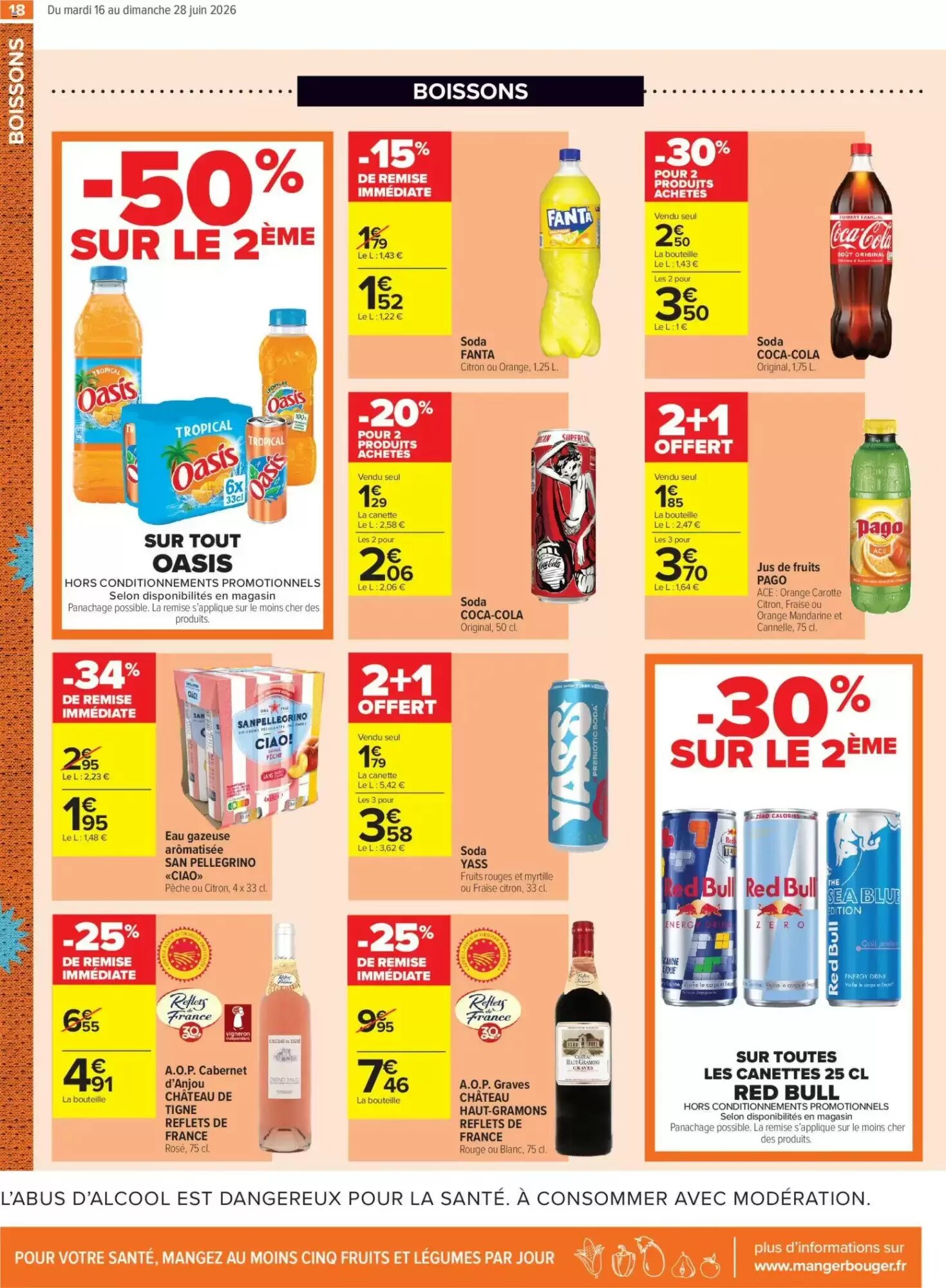 Prospectus promotionnel Carrefour valable à partir du 16/06/2026 - Page 18.