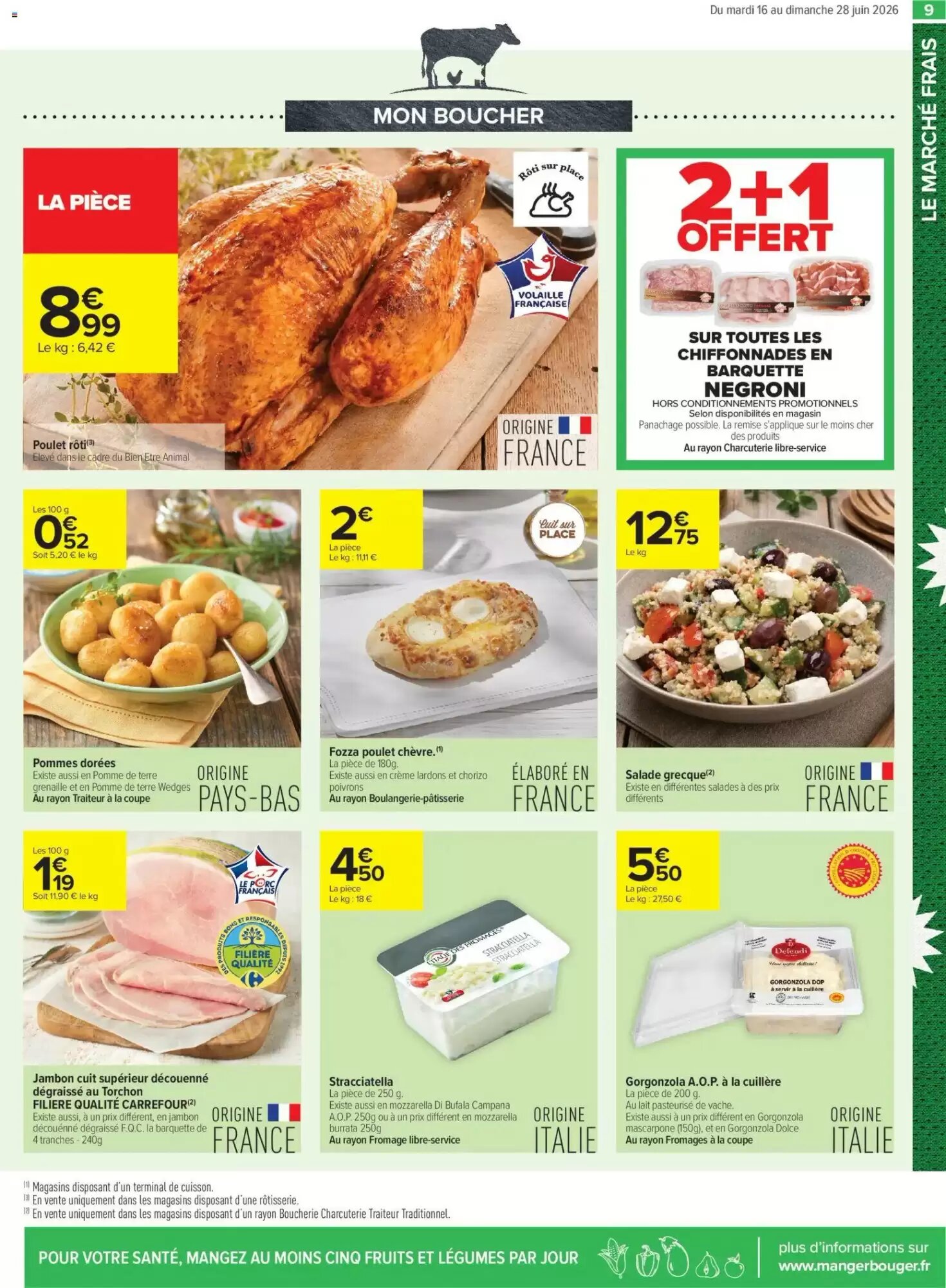 Prospectus promotionnel Carrefour valable à partir du 16/06/2026 - Page 9.