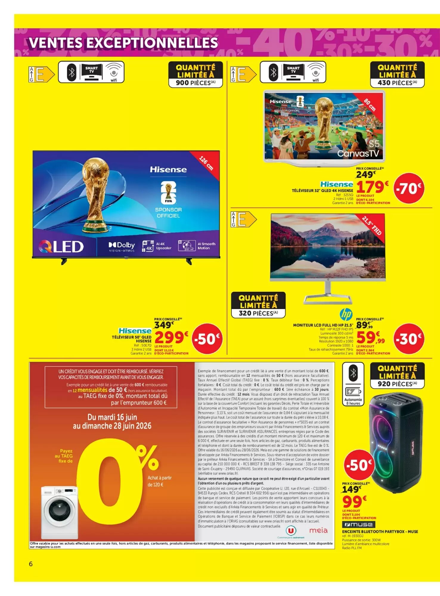 Prospectus promotionnel Hyper U valable à partir du 16/06/2026 - Page 6.