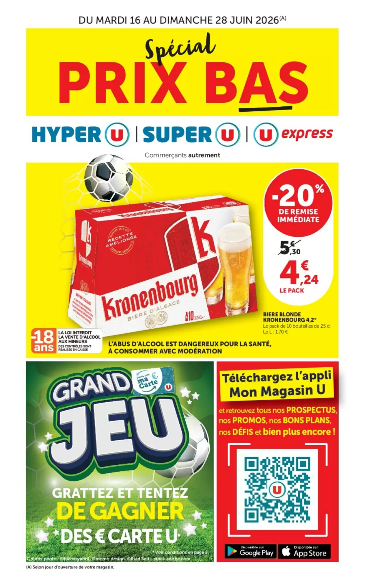 Prospectus promotionnel Super U valable à partir du 16/06/2026 - Page 1.