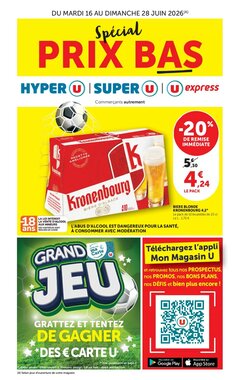 Prospectus promotionnel Super U valable à partir du 16/06/2026