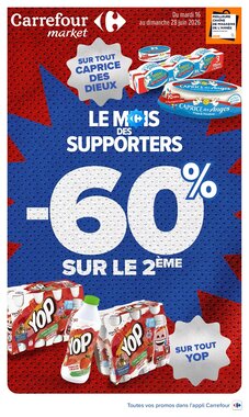 Prospectus promotionnel Carrefour Market valable à partir du 16/06/2026