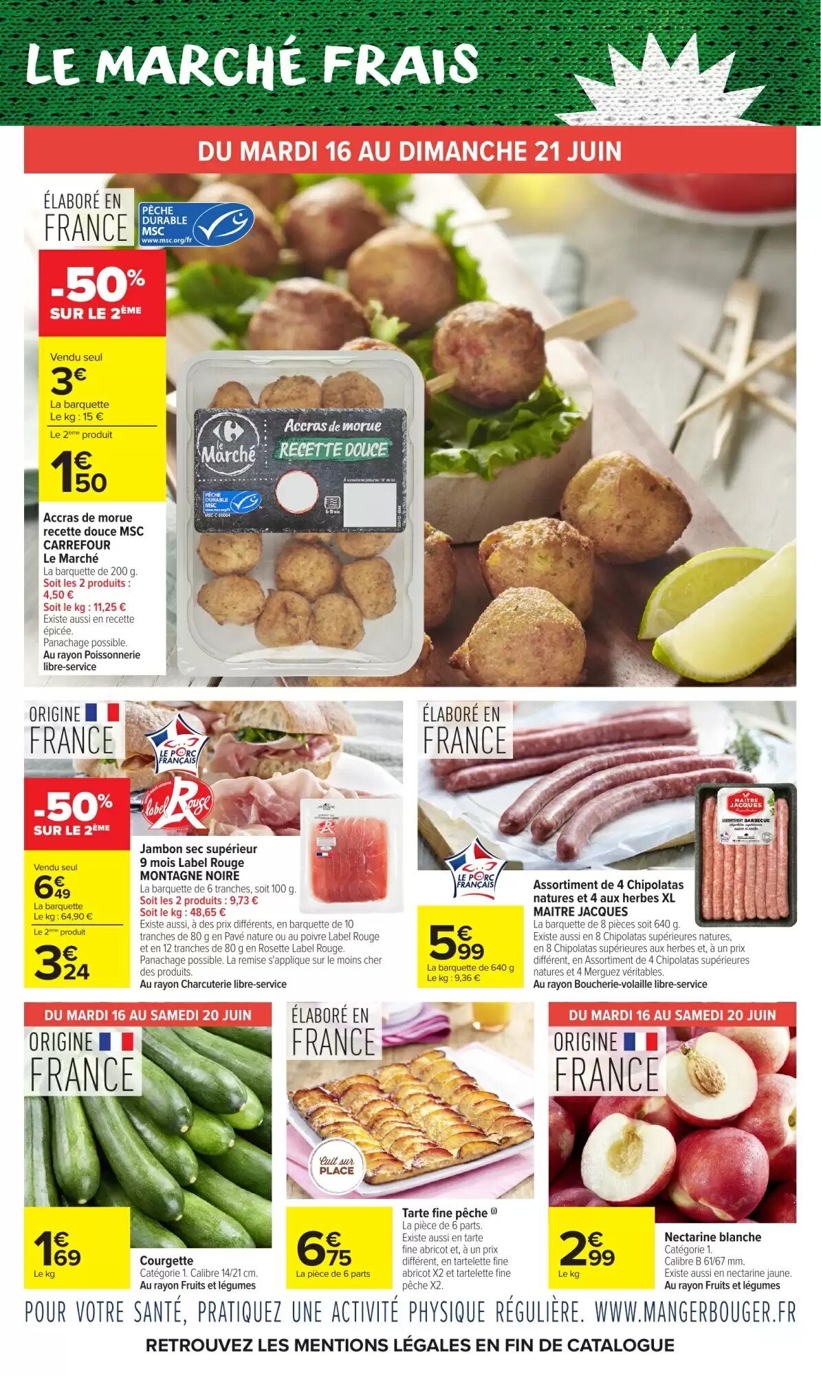 Prospectus promotionnel Carrefour Market valable à partir du 16/06/2026 - Page 6.