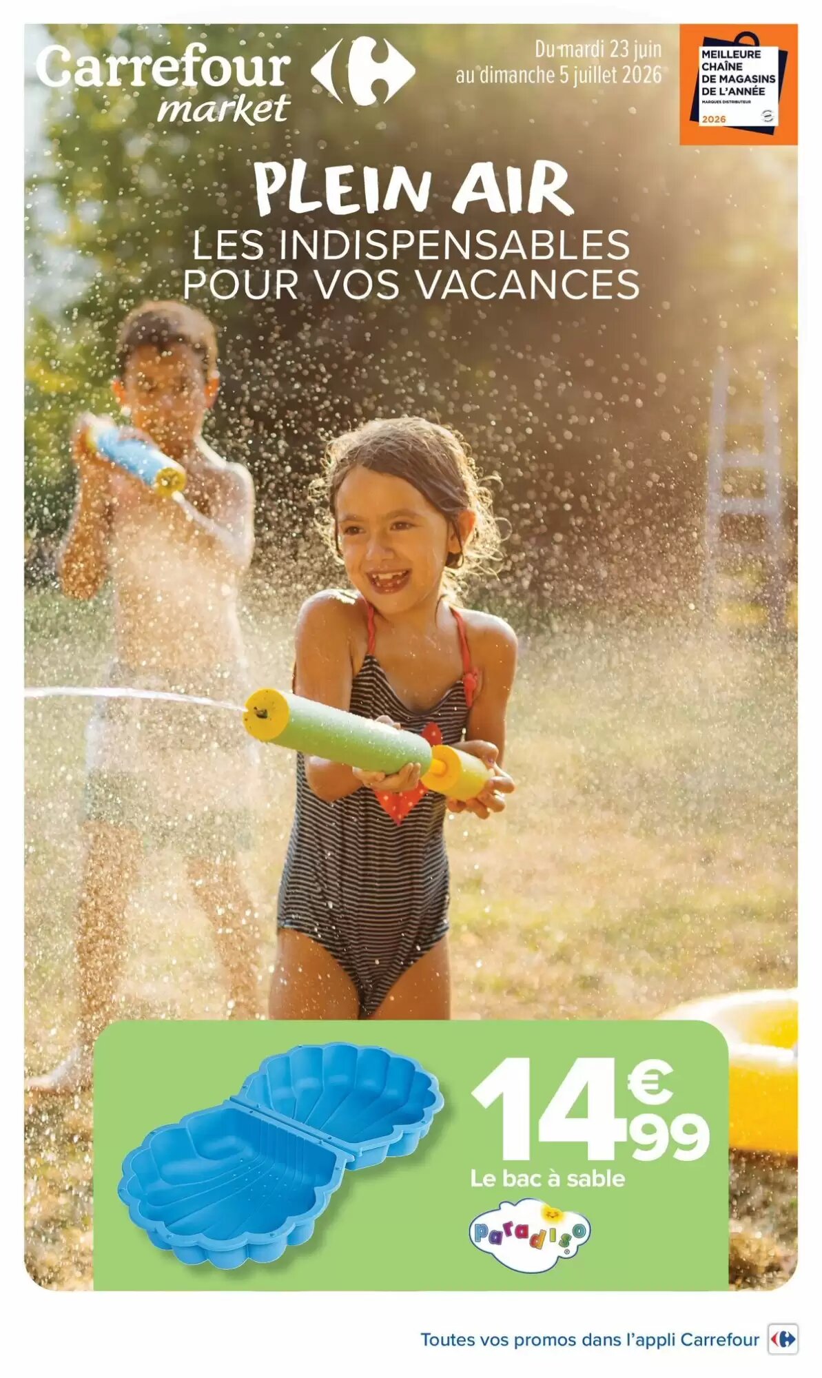 Prospectus promotionnel Carrefour valable à partir du 23/06/2026 - Page 1.