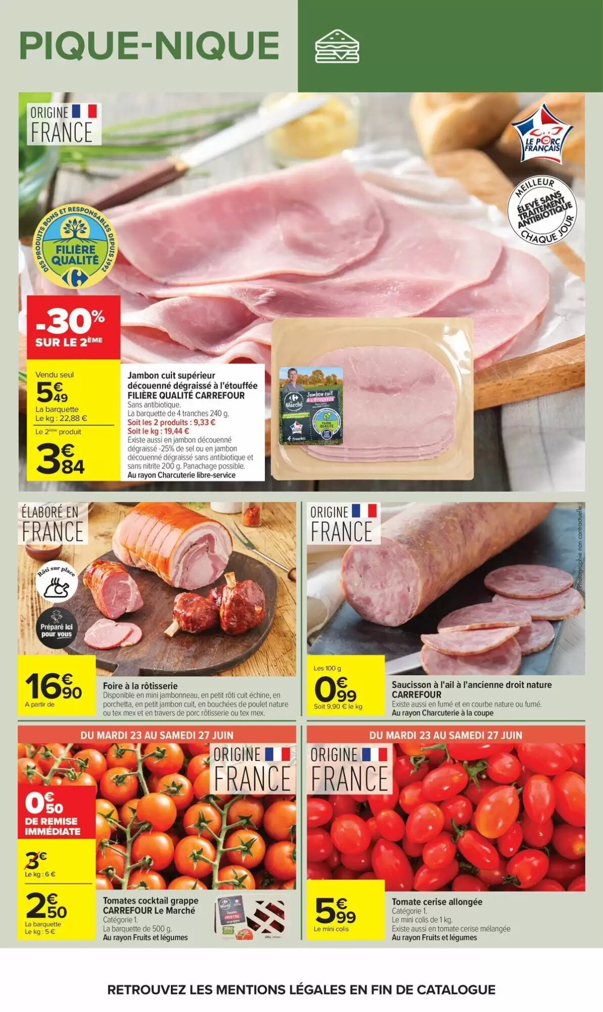 Prospectus promotionnel Carrefour valable à partir du 23/06/2026 - Page 12.