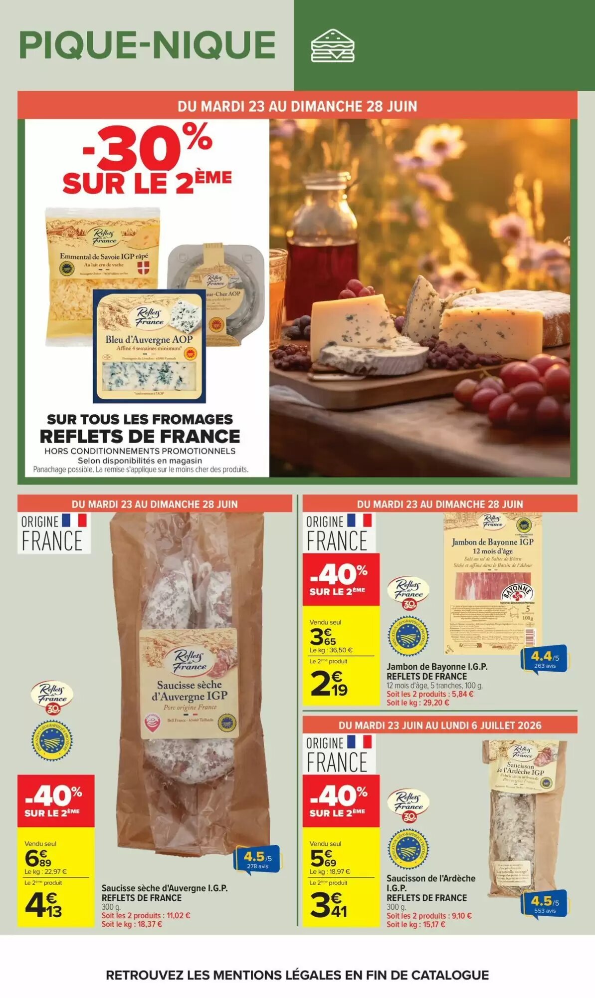 Prospectus promotionnel Carrefour valable à partir du 23/06/2026 - Page 15.