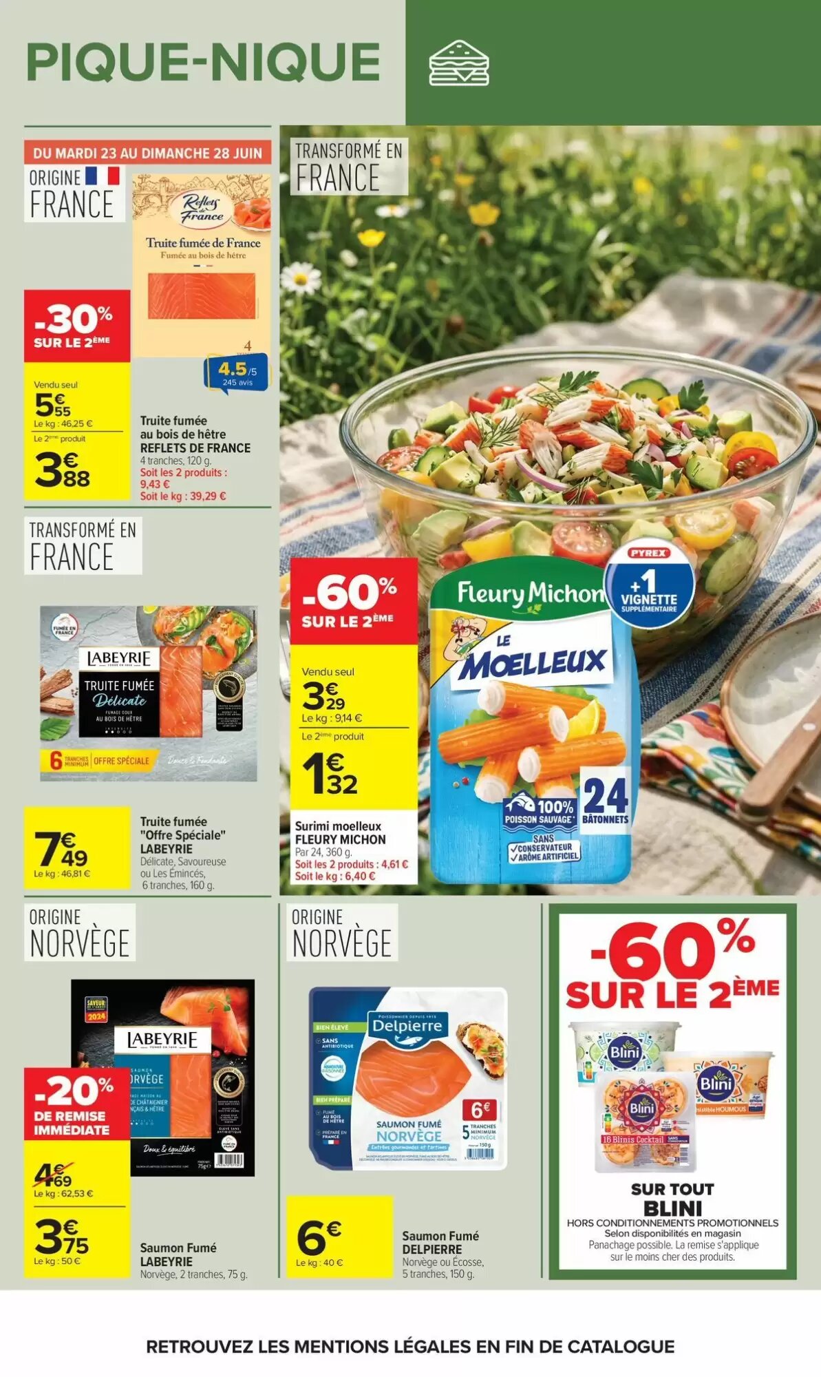 Prospectus promotionnel Carrefour valable à partir du 23/06/2026 - Page 22.