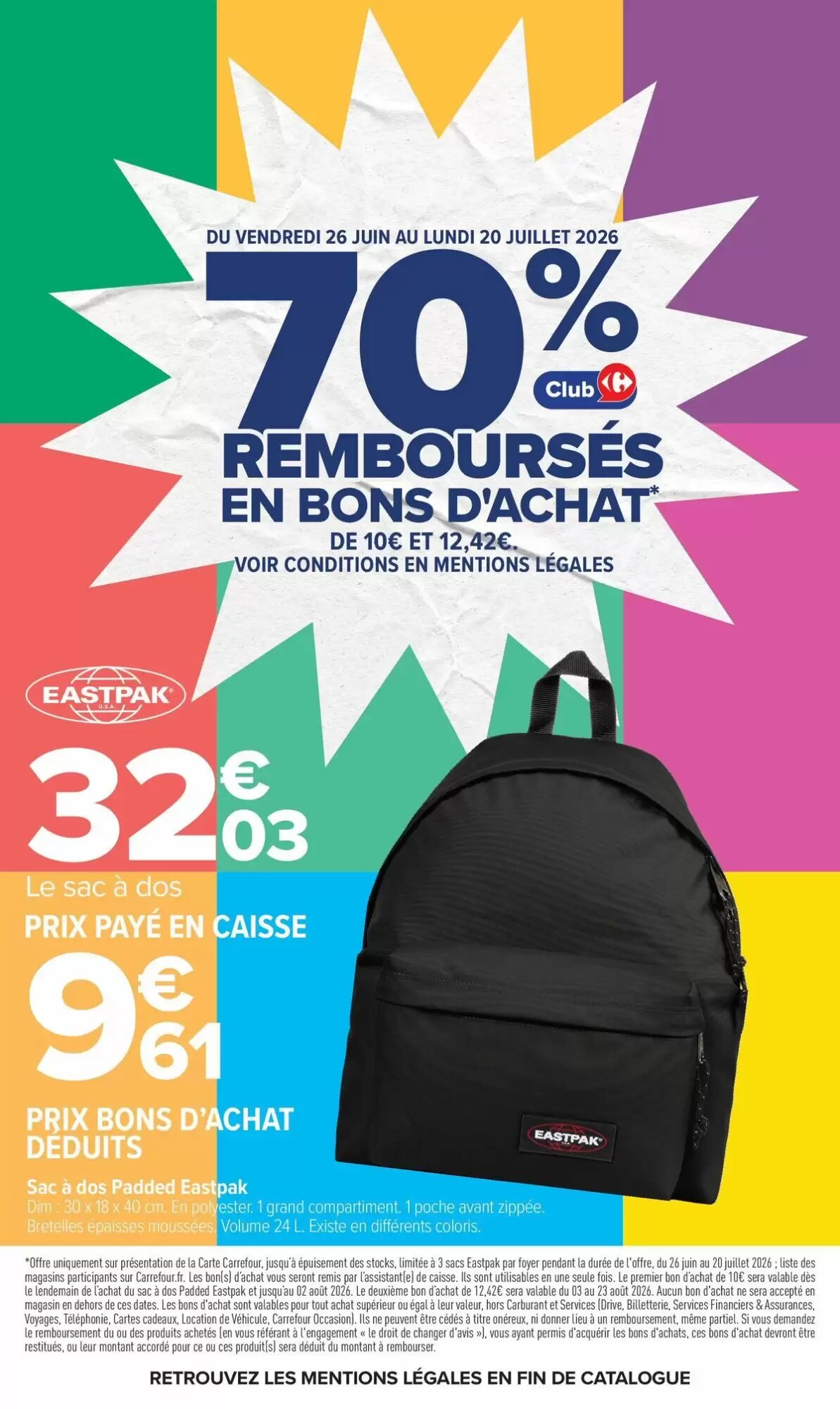 Prospectus promotionnel Carrefour valable à partir du 23/06/2026 - Page 68.