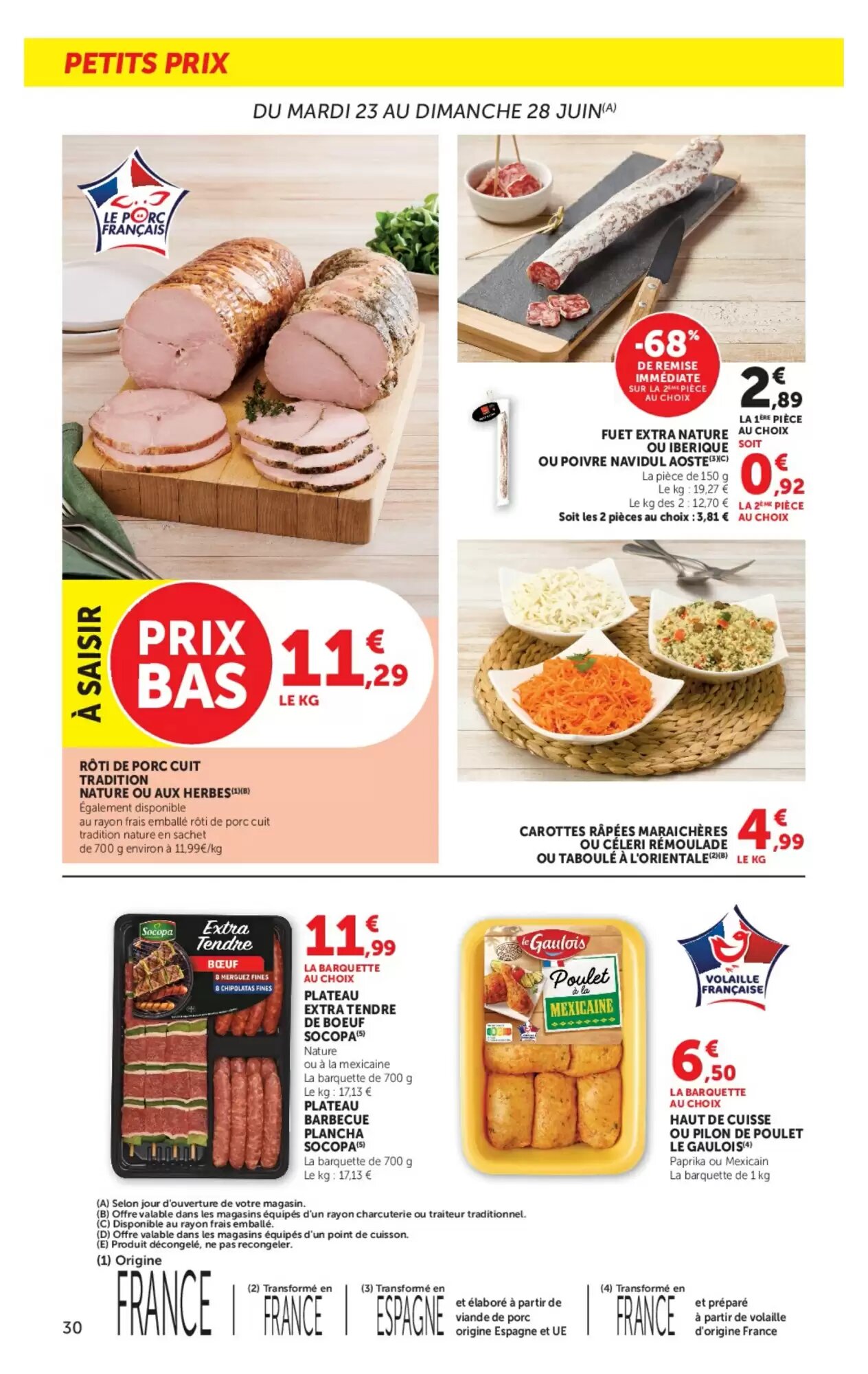 Prospectus promotionnel Hyper U valable à partir du 23/06/2026 - Page 30.
