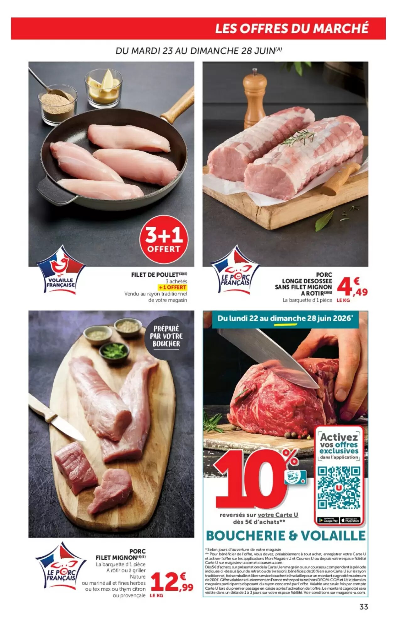 Prospectus promotionnel Hyper U valable à partir du 23/06/2026 - Page 33.