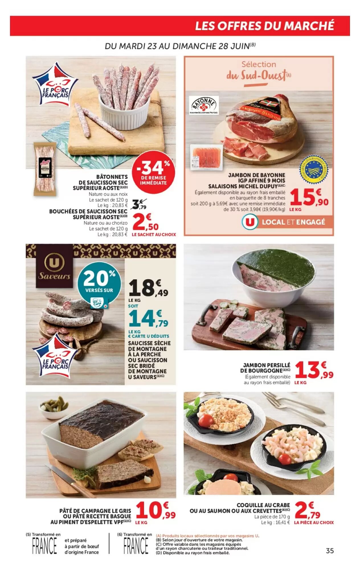 Prospectus promotionnel Hyper U valable à partir du 23/06/2026 - Page 35.