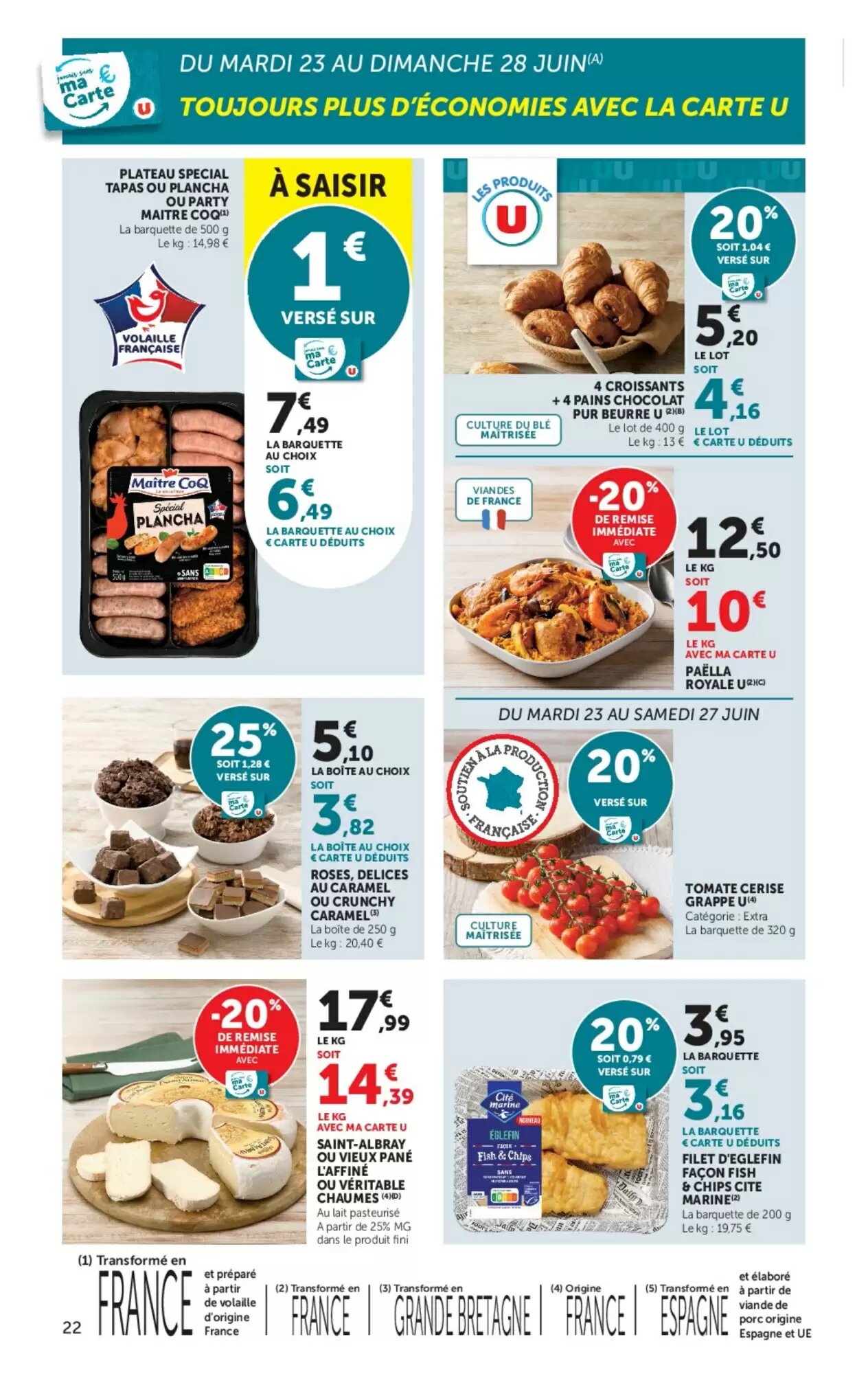 Prospectus promotionnel Super U valable à partir du 23/06/2026 - Page 22.