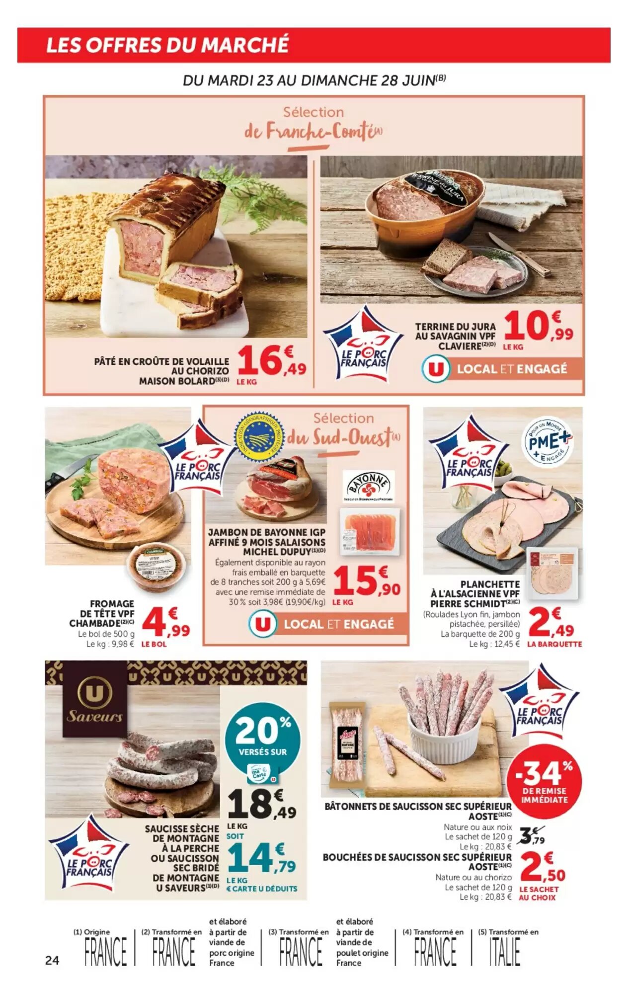 Prospectus promotionnel Super U valable à partir du 23/06/2026 - Page 24.