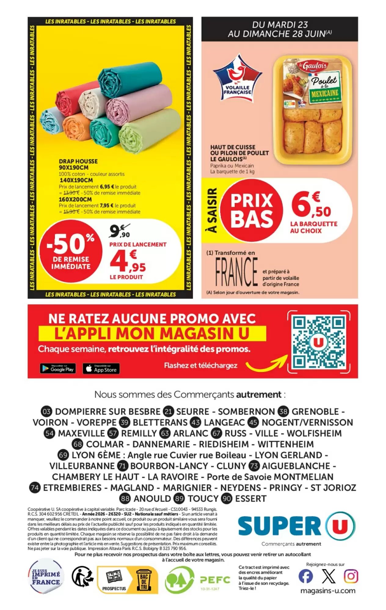 Prospectus promotionnel Super U valable à partir du 23/06/2026 - Page 32.