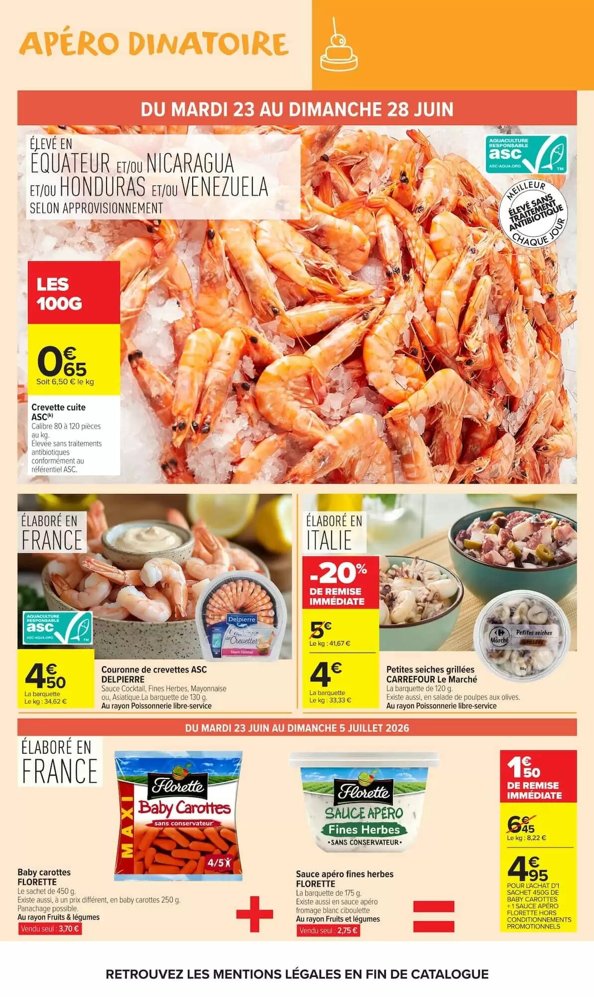Prospectus promotionnel Carrefour Market valable à partir du 23/06/2026 - Page 11.
