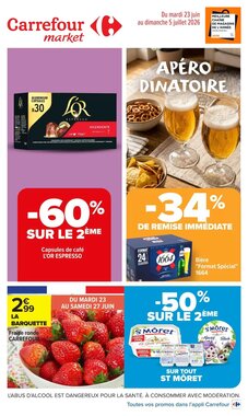 Prospectus promotionnel Carrefour Market valable à partir du 23/06/2026