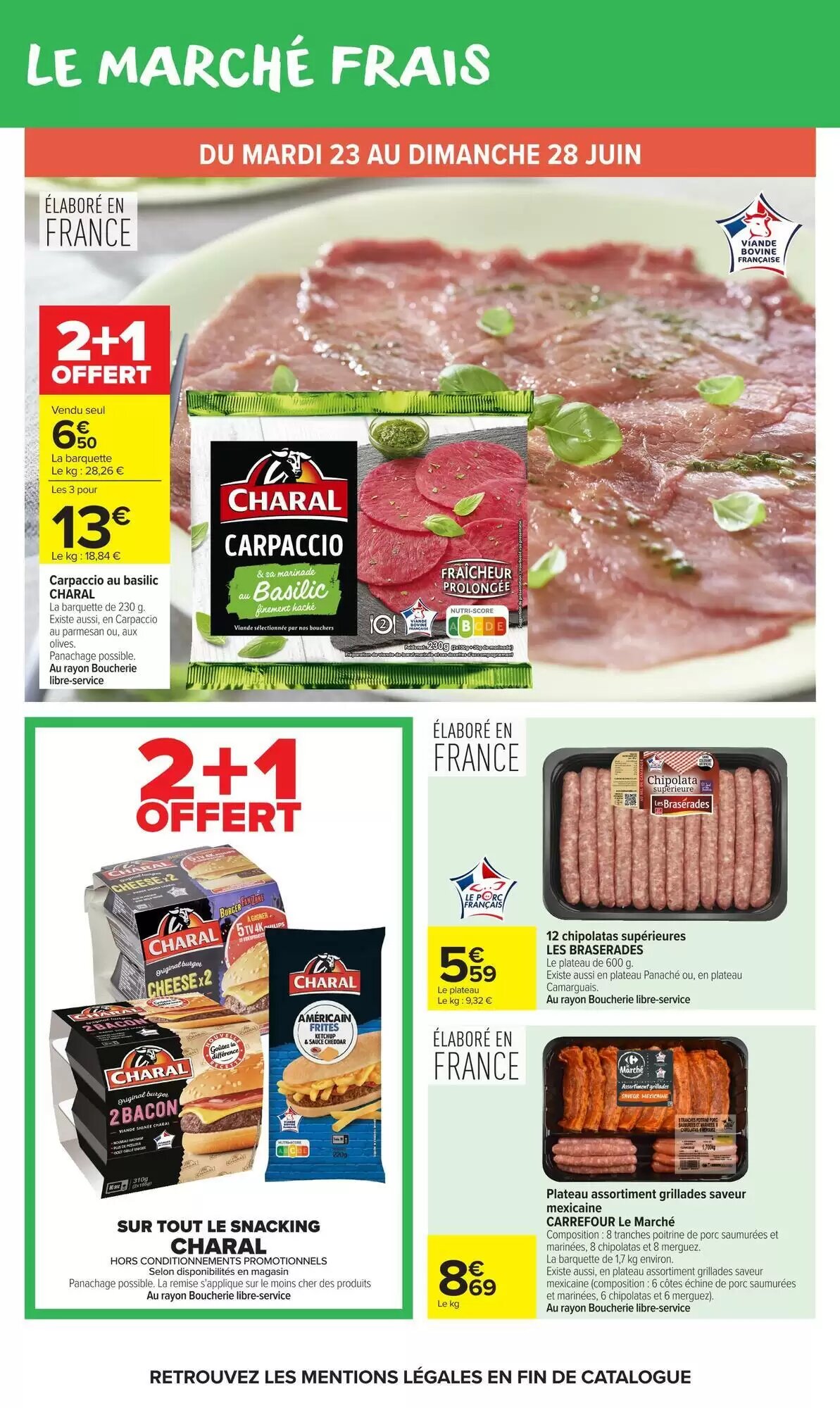 Prospectus promotionnel Carrefour Market valable à partir du 23/06/2026 - Page 24.