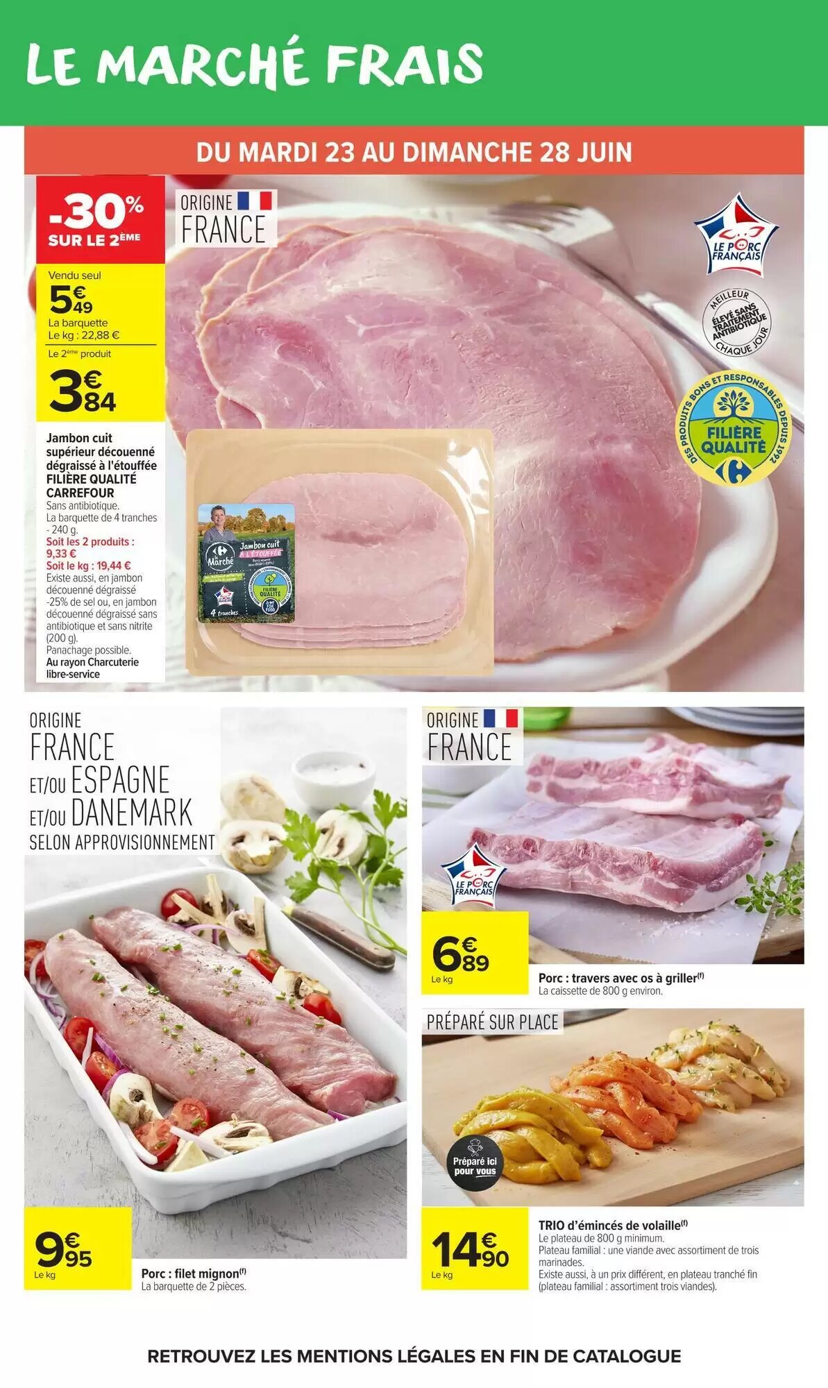 Prospectus promotionnel Carrefour Market valable à partir du 23/06/2026 - Page 25.