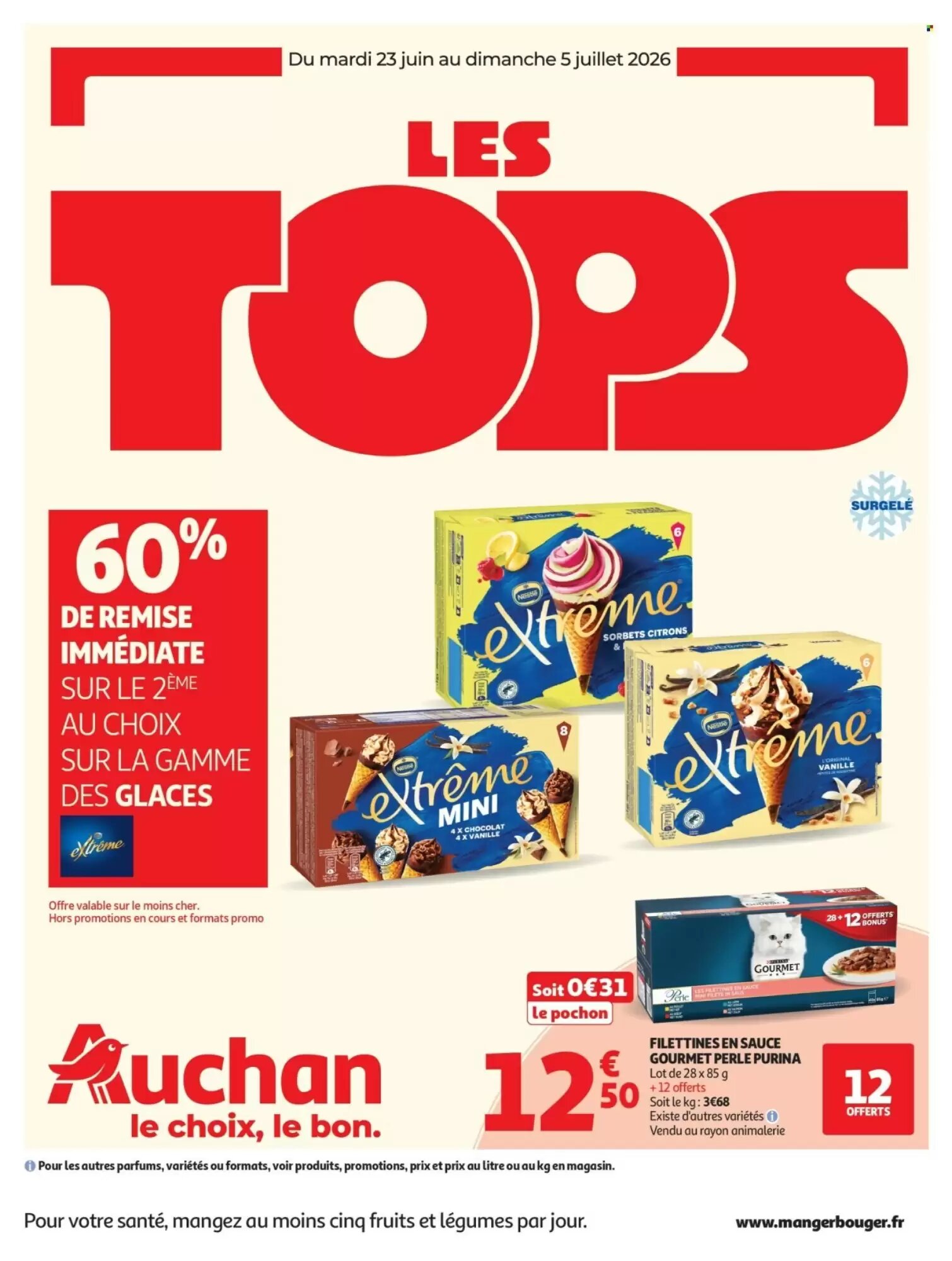 Prospectus promotionnel Auchan valable à partir du 23/06/2026 - Page 1.