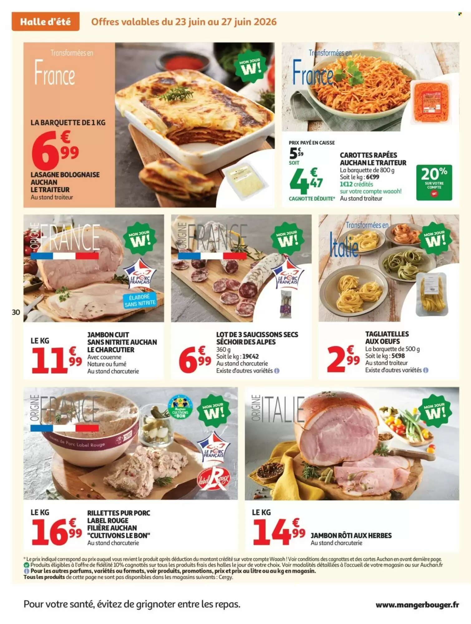 Prospectus promotionnel Auchan valable à partir du 23/06/2026 - Page 30.