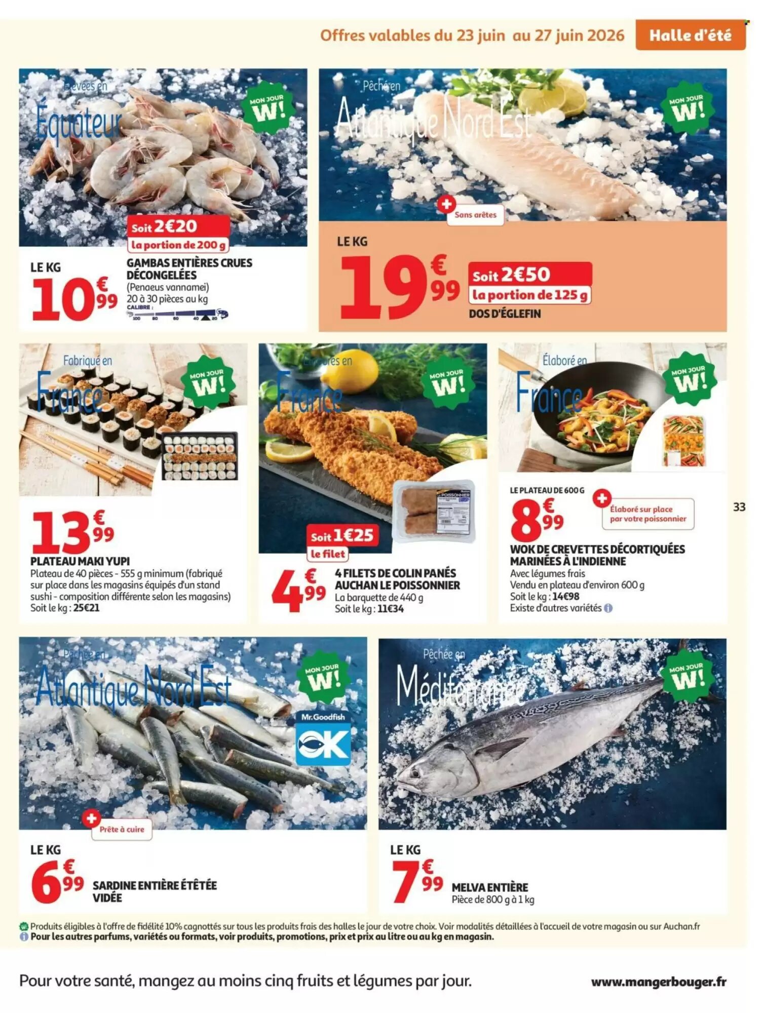 Prospectus promotionnel Auchan valable à partir du 23/06/2026 - Page 33.