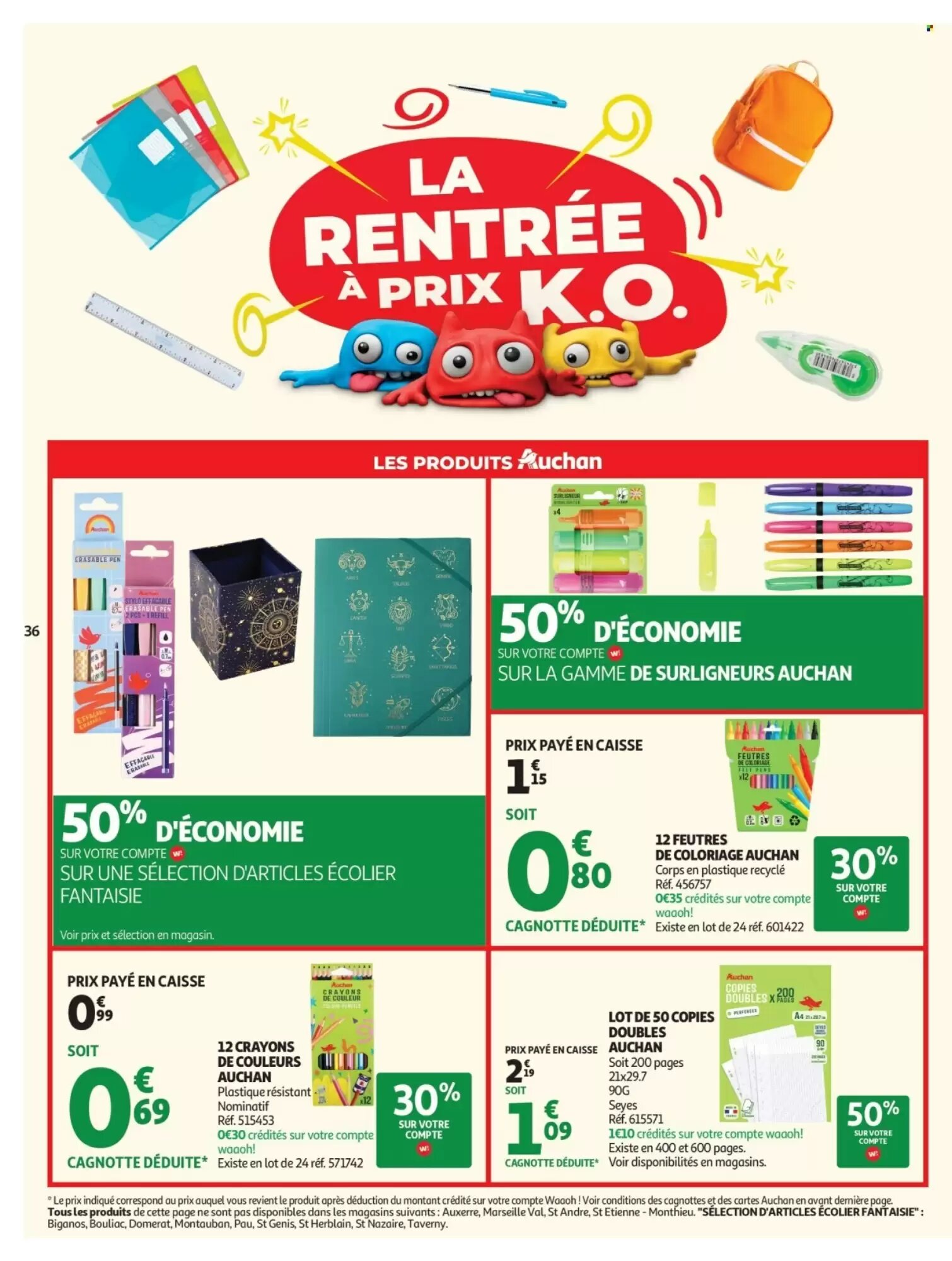 Prospectus promotionnel Auchan valable à partir du 23/06/2026 - Page 36.