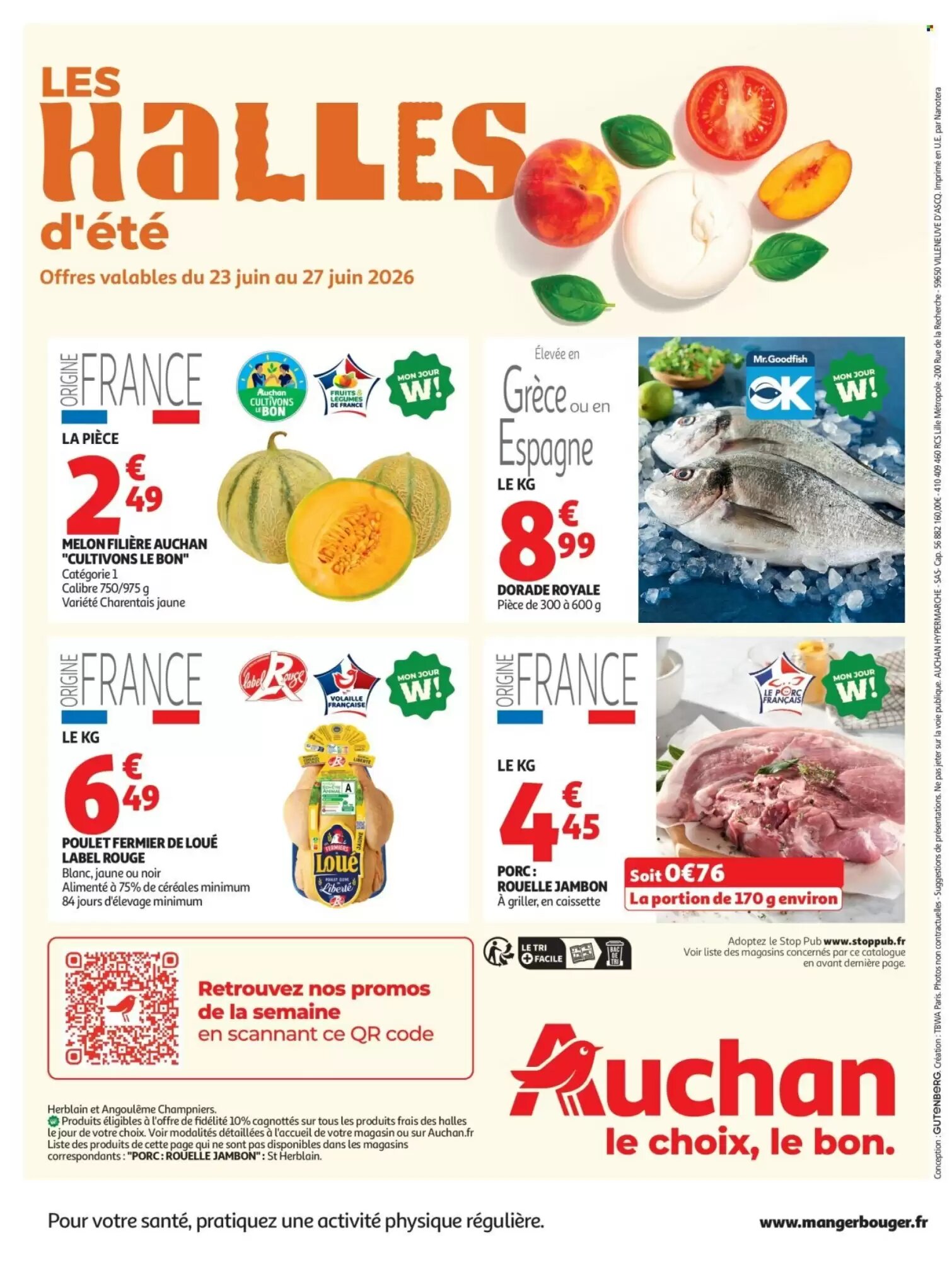 Prospectus promotionnel Auchan valable à partir du 23/06/2026 - Page 40.