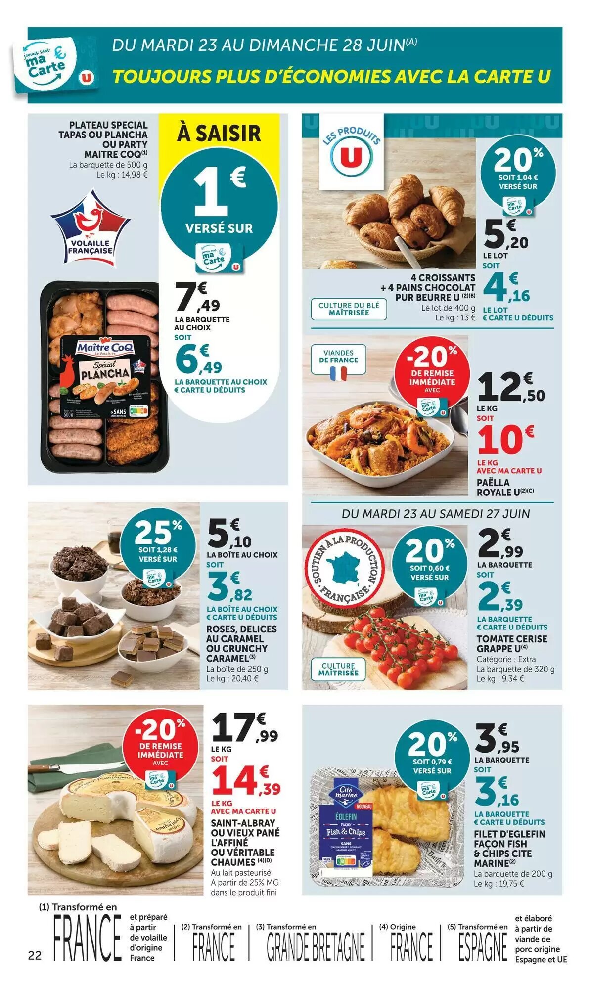 Prospectus promotionnel U Express valable à partir du 23/06/2026 - Page 22.