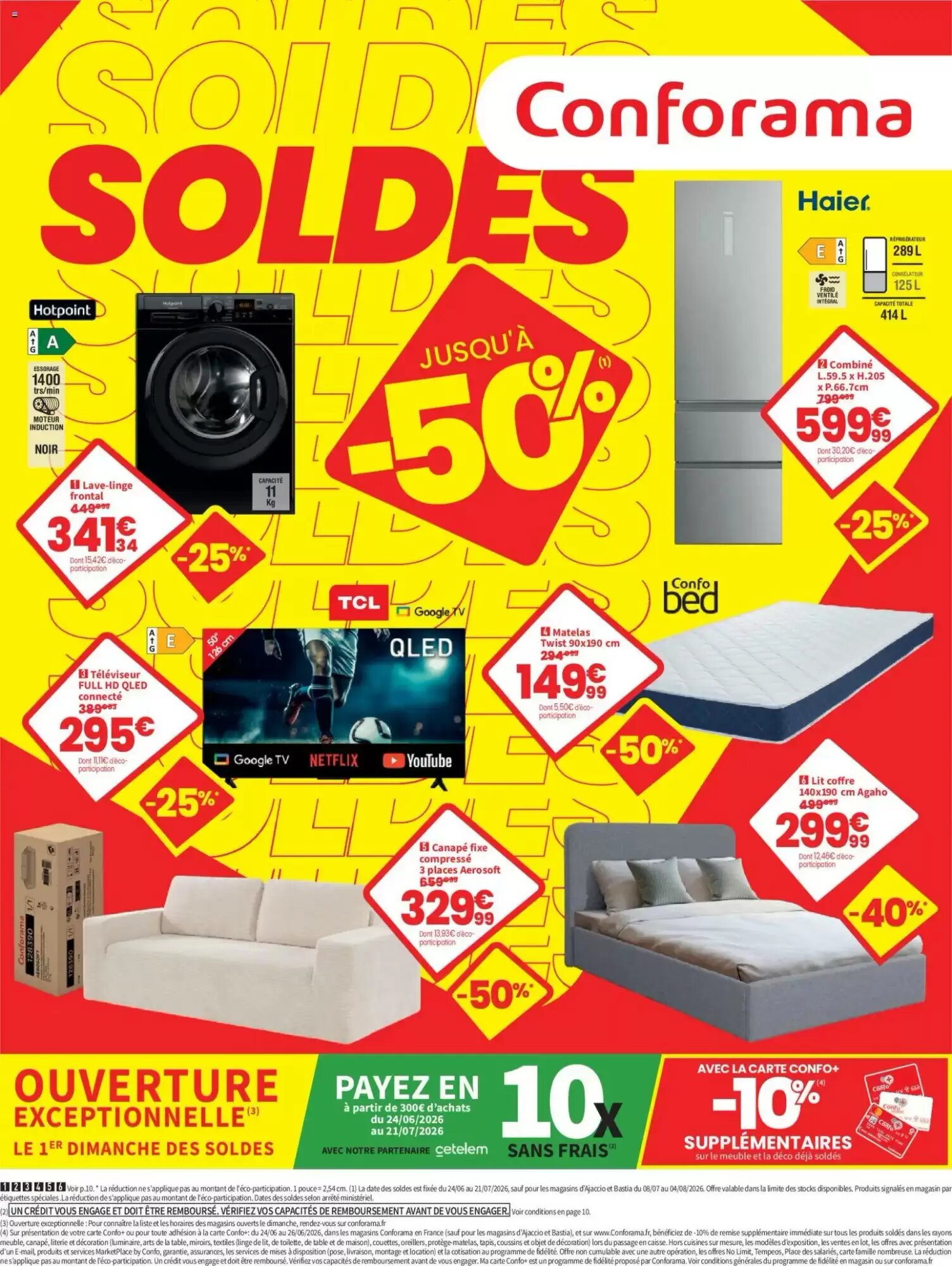 Prospectus promotionnel Conforama valable à partir du 24/06/2026 - Page 1.