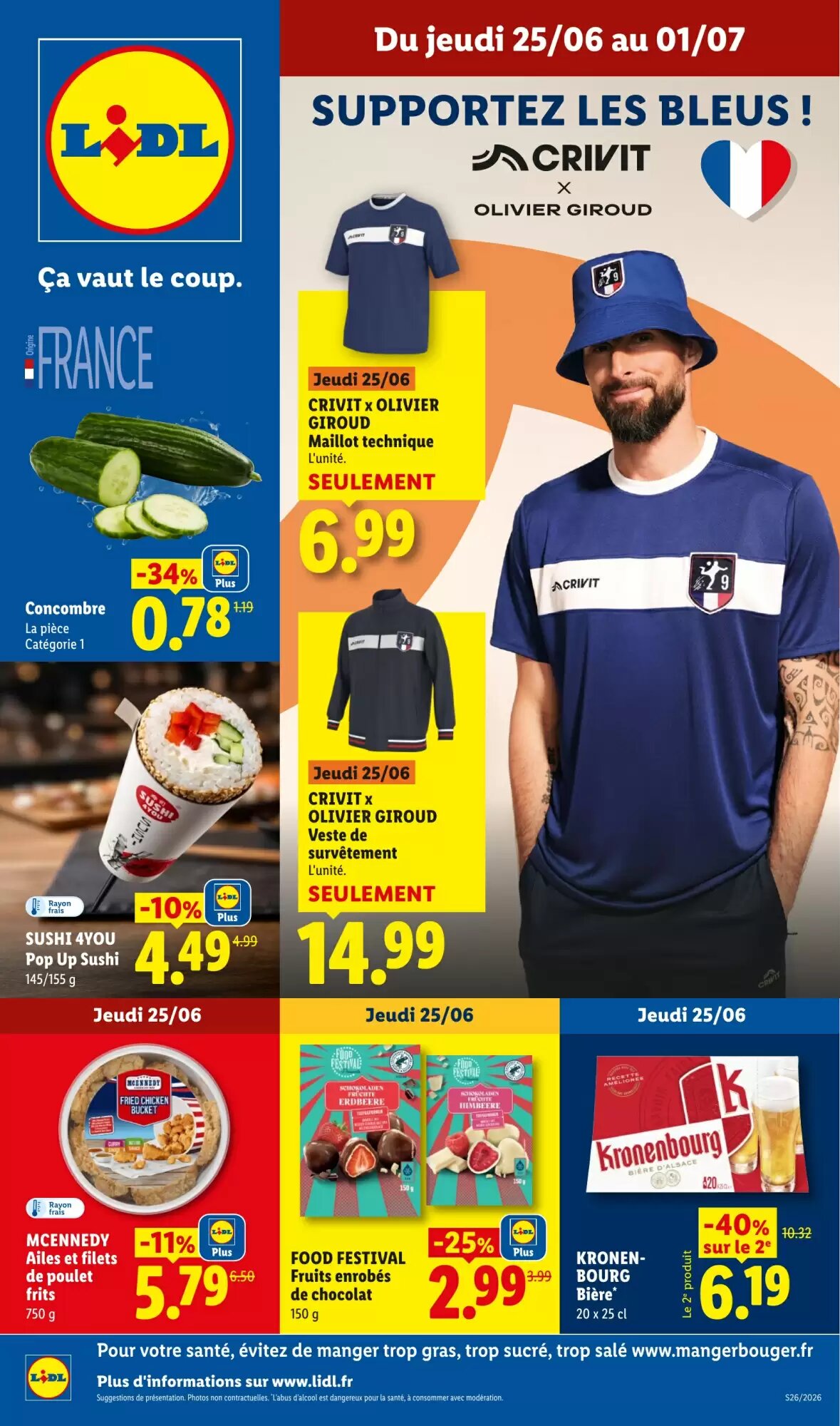 Prospectus promotionnel Lidl valable à partir du 25/06/2026 - Page 1.