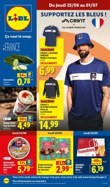 Prospectus promotionnel Lidl valable à partir du 25/06/2026