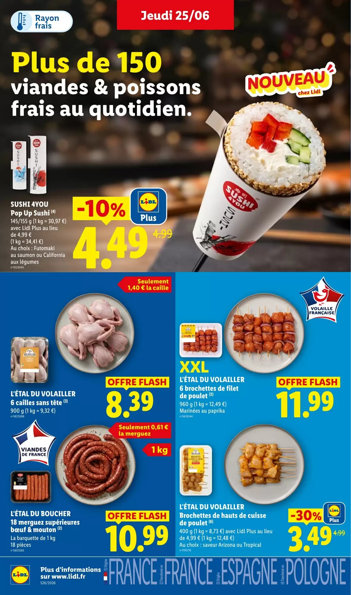 Prospectus promotionnel Lidl valable à partir du 25/06/2026 - Page 6.