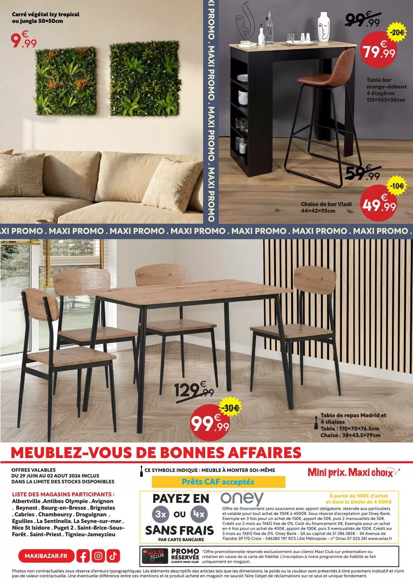 Prospectus promotionnel Maxi Bazar valable à partir du 29/06/2026 - Page 16.
