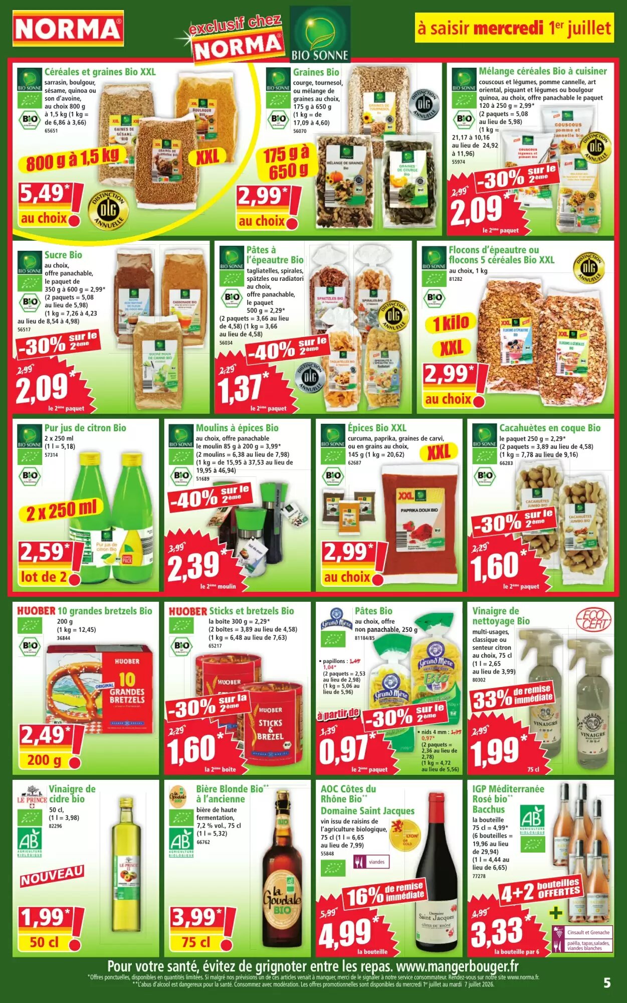 Prospectus promotionnel Norma valable à partir du 01/07/2026 - Page 5.
