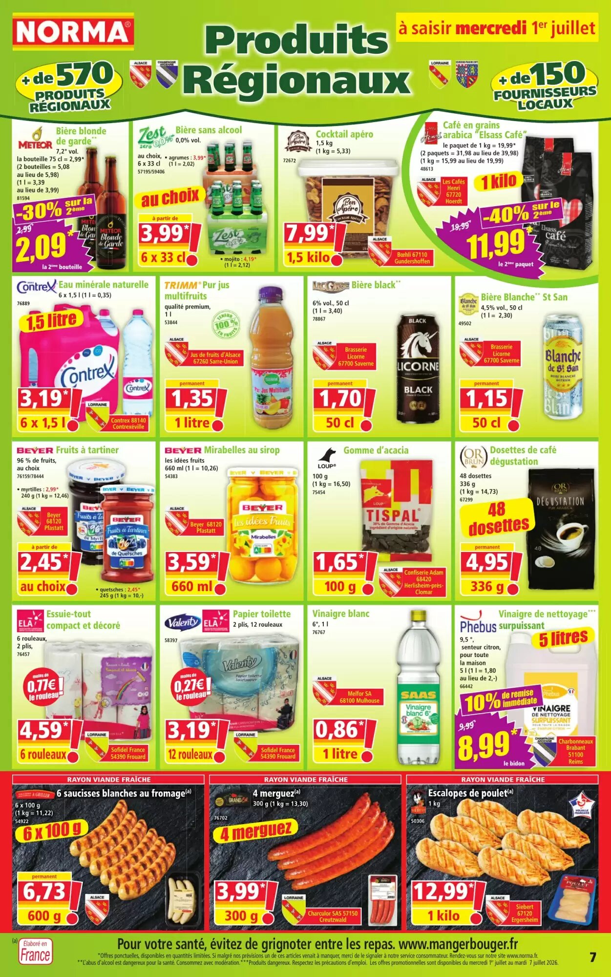 Prospectus promotionnel Norma valable à partir du 01/07/2026 - Page 7.