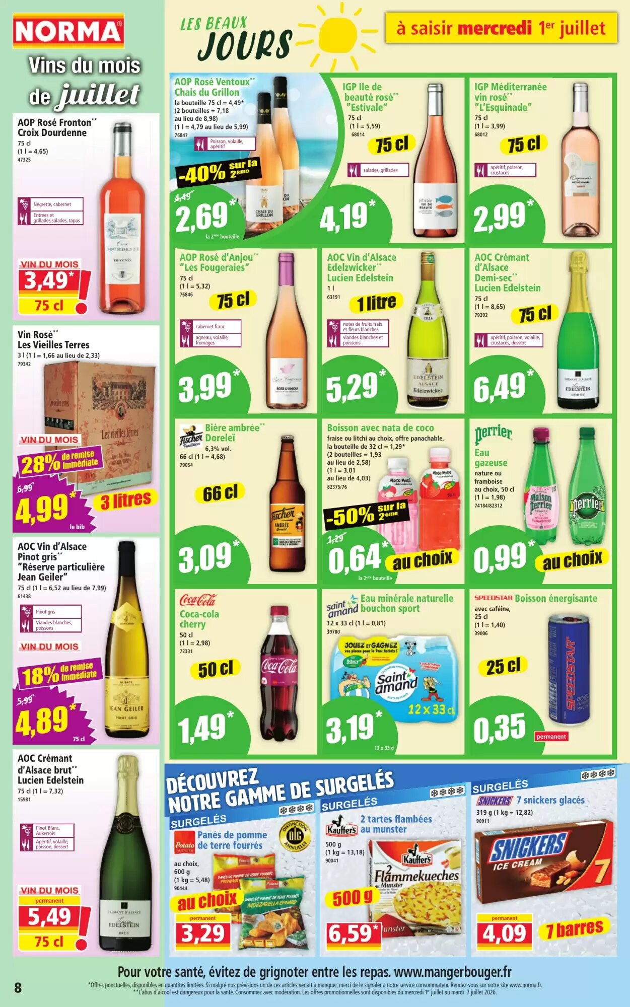 Prospectus promotionnel Norma valable à partir du 01/07/2026 - Page 8.