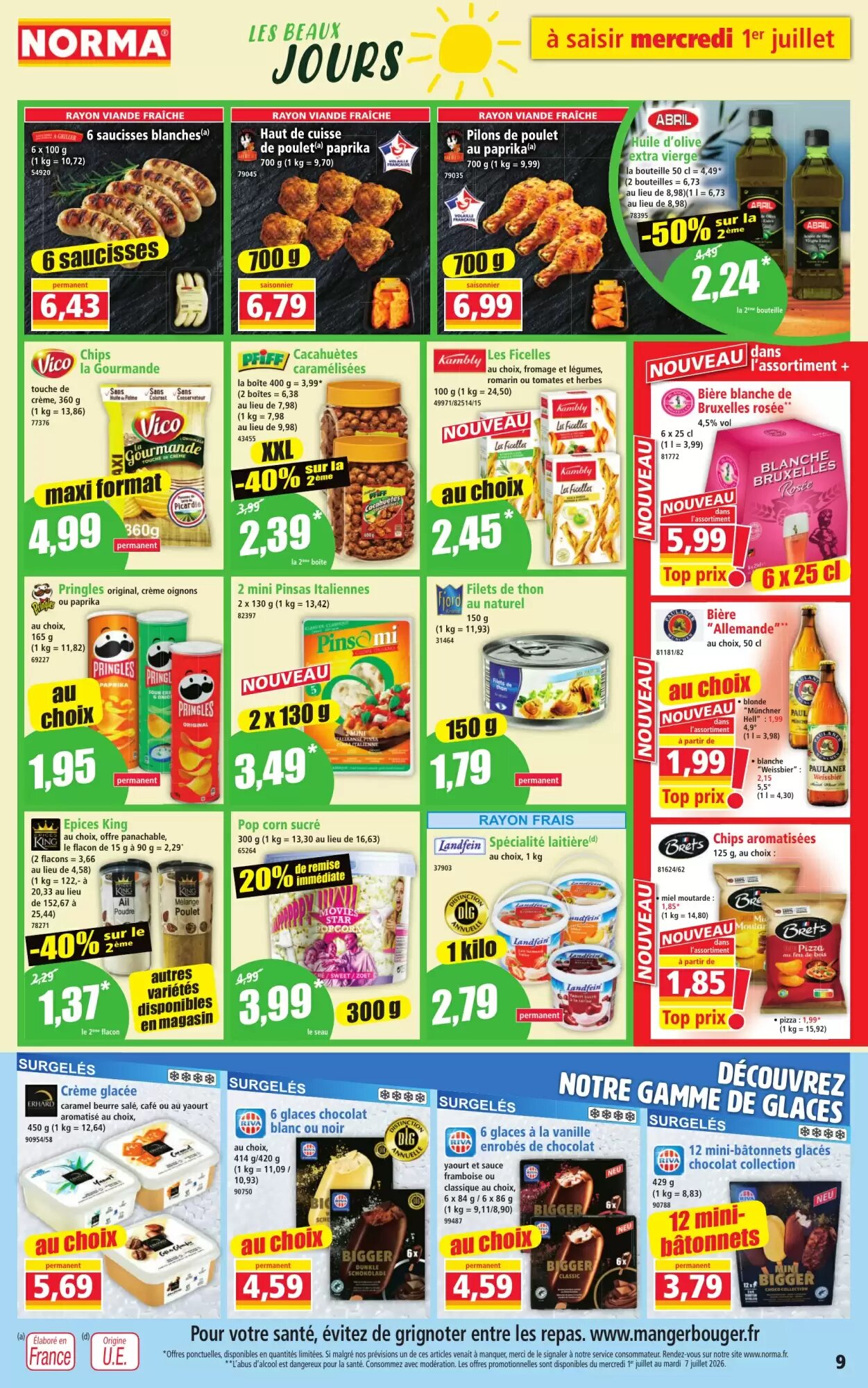 Prospectus promotionnel Norma valable à partir du 01/07/2026 - Page 9.