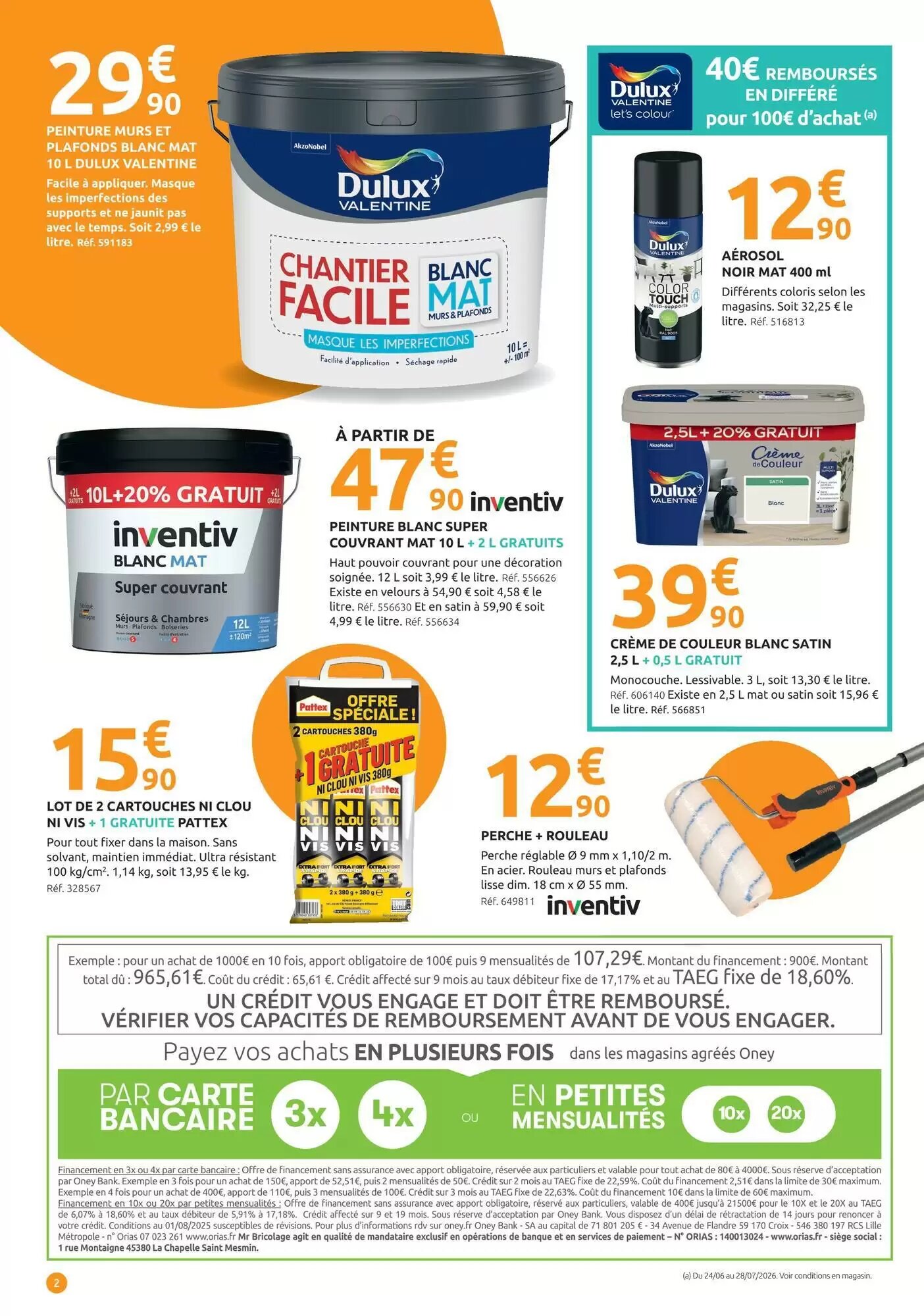 Prospectus promotionnel Mr Bricolage valable à partir du 01/07/2026 - Page 2.