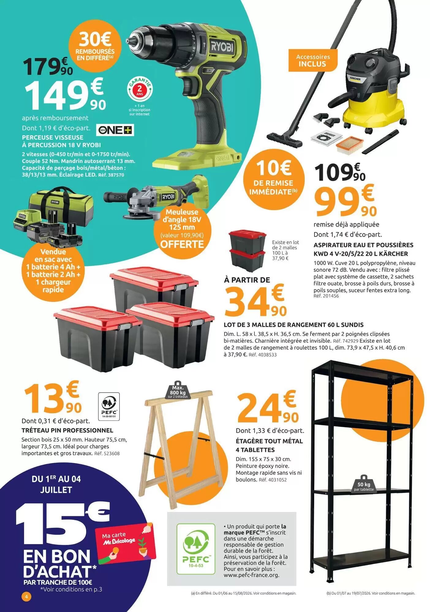 Prospectus promotionnel Mr Bricolage valable à partir du 01/07/2026 - Page 4.