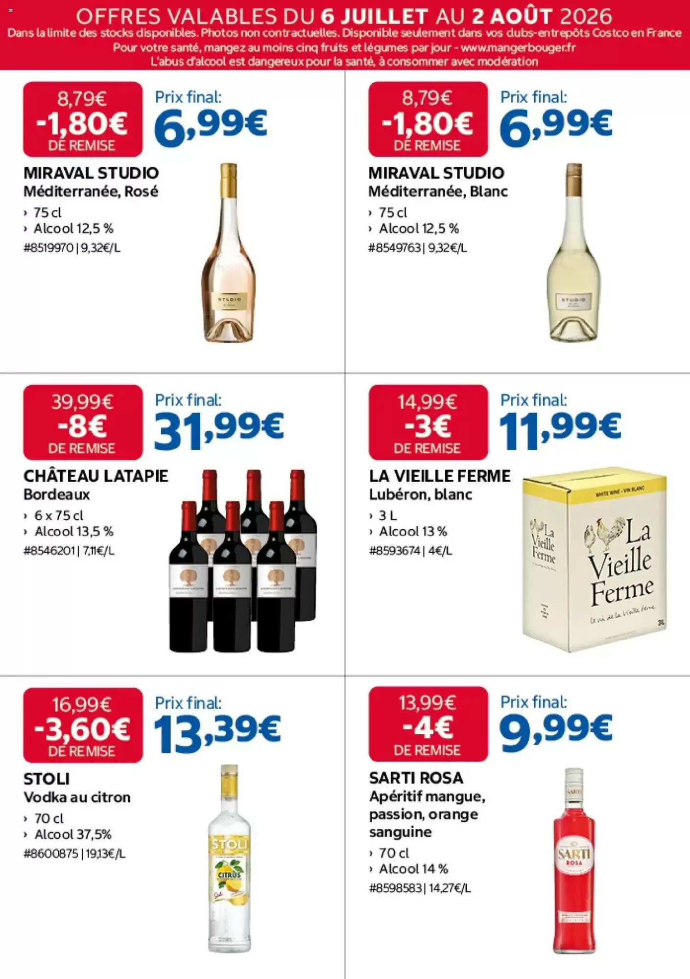 Prospectus promotionnel Costco valable à partir du 06/07/2026 - Page 13.