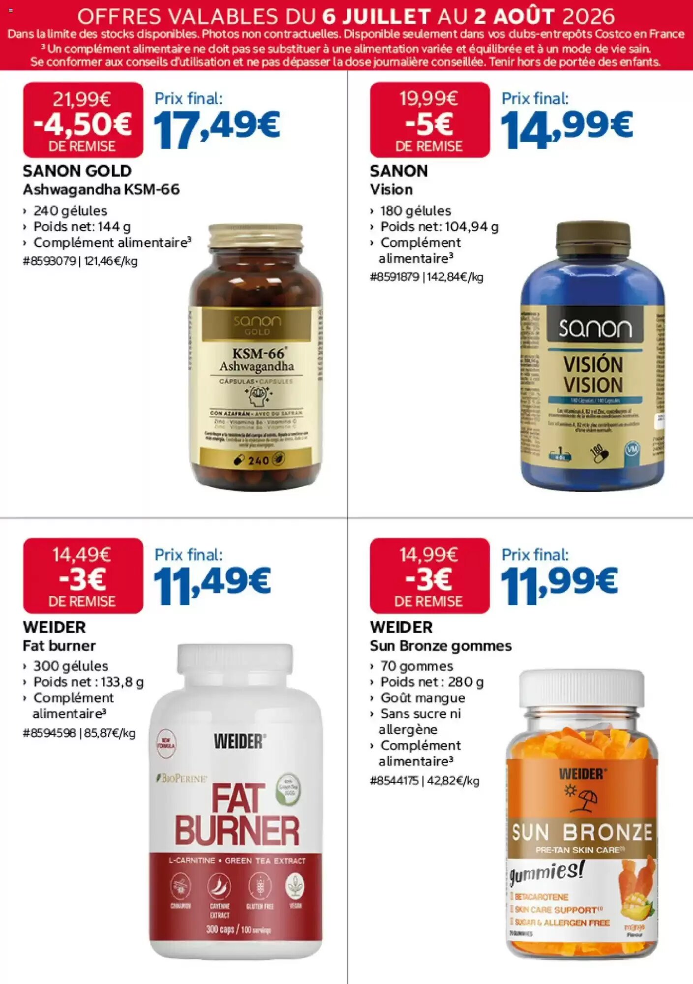 Prospectus promotionnel Costco valable à partir du 06/07/2026 - Page 15.